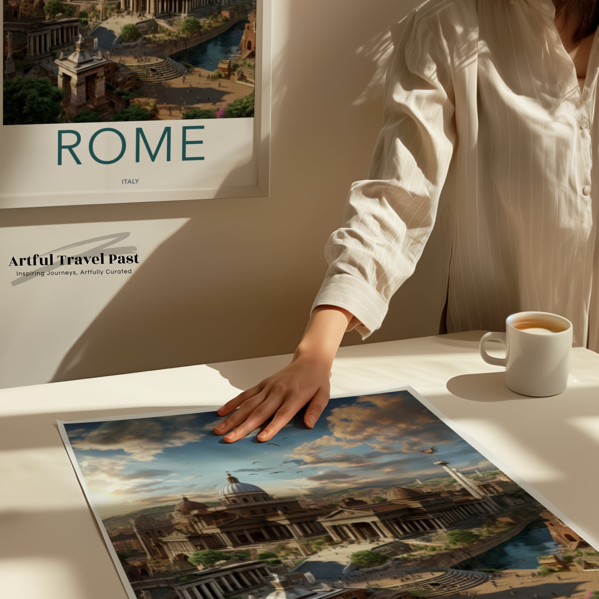 Rome Italy Wall Art, Historical Landmarks, Rome Architectural Wonders, Cultural Significance, Scenic Cityscape Poster, Home Decor