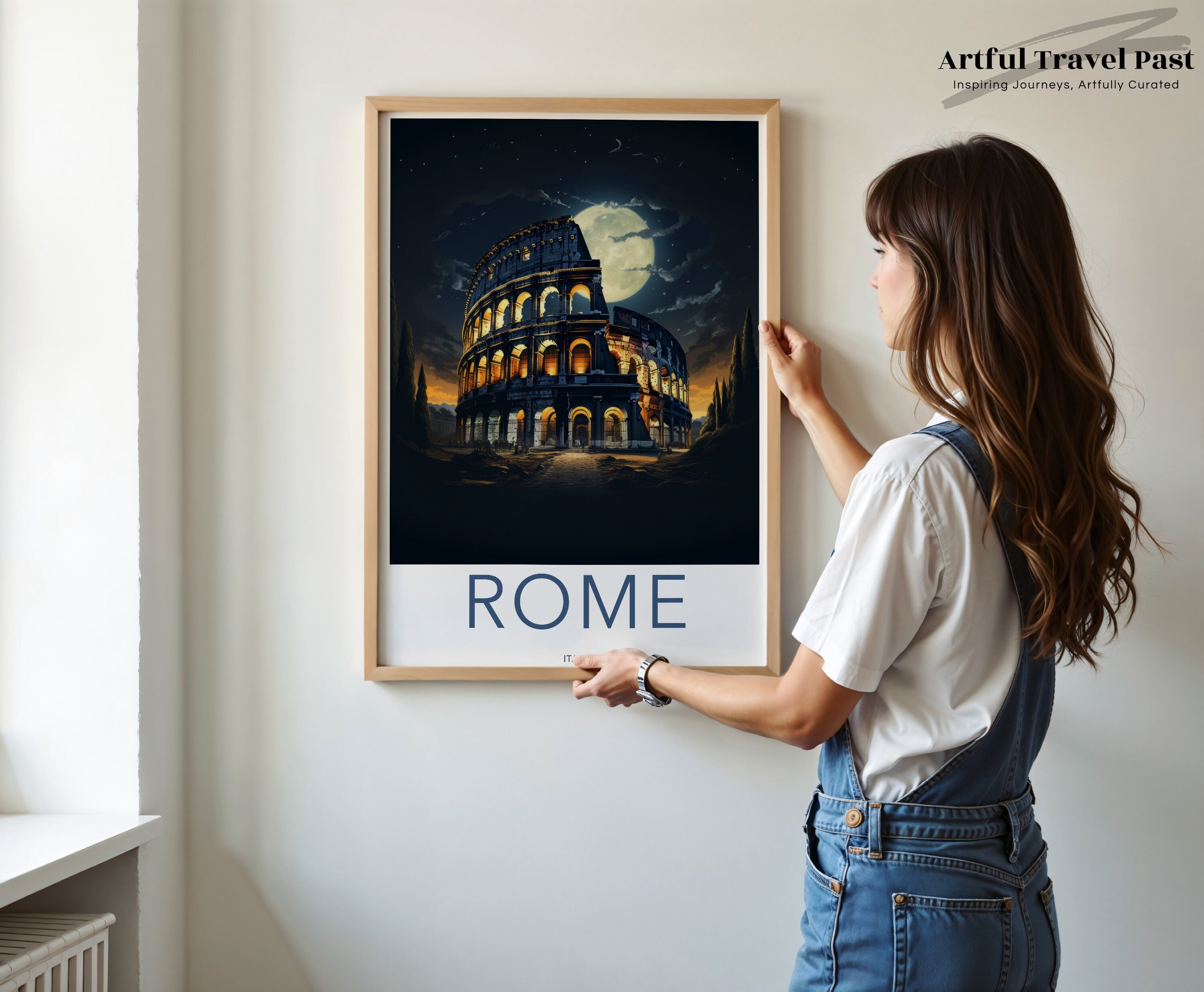 Rome Wall Art, Colosseum Poster, Italian Landmark Decor, Historical Rome Print, Travel Photography Wall Art, Architectural Wonders