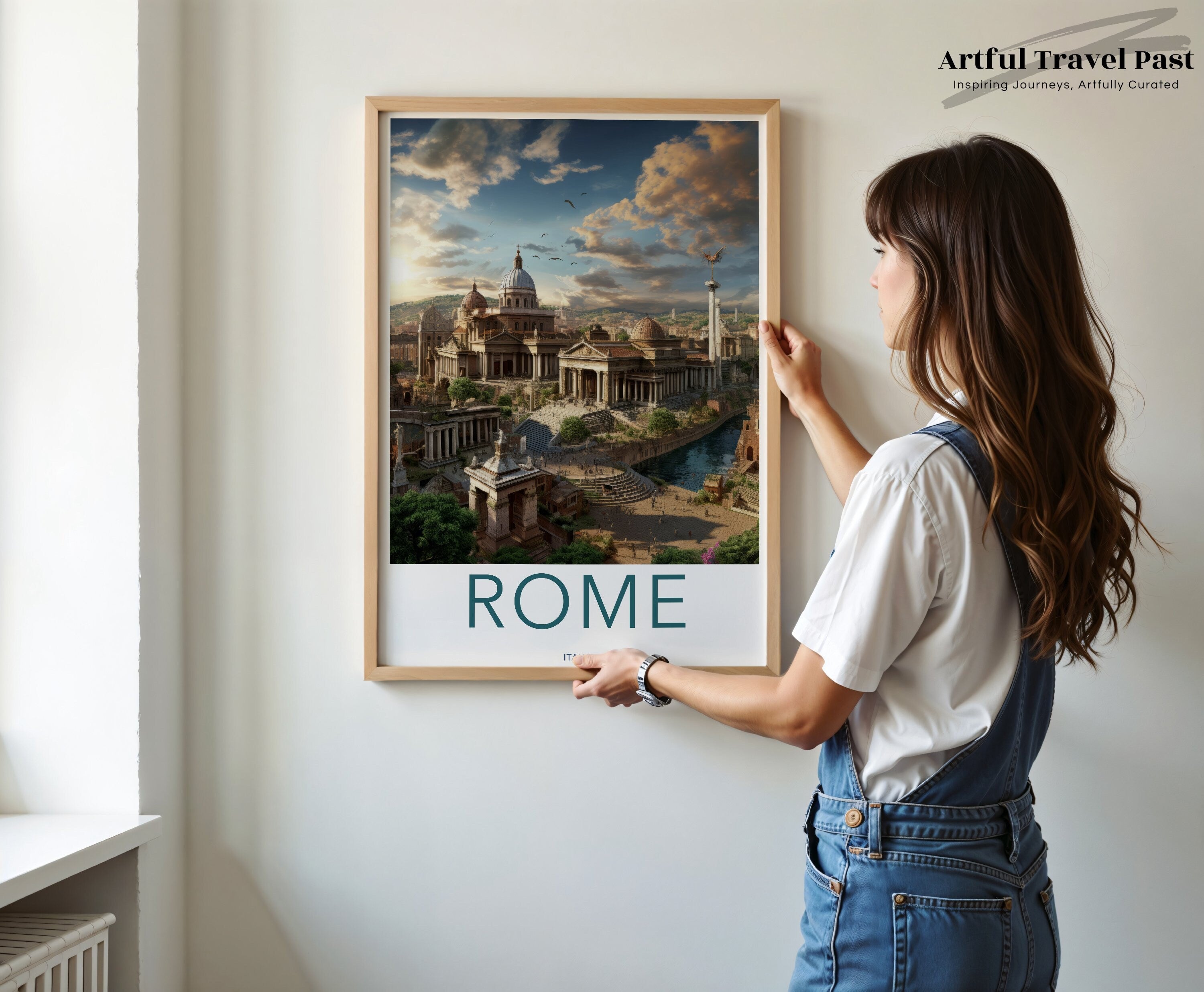 Rome Italy Wall Art, Historical Landmarks, Rome Architectural Wonders, Cultural Significance, Scenic Cityscape Poster, Home Decor