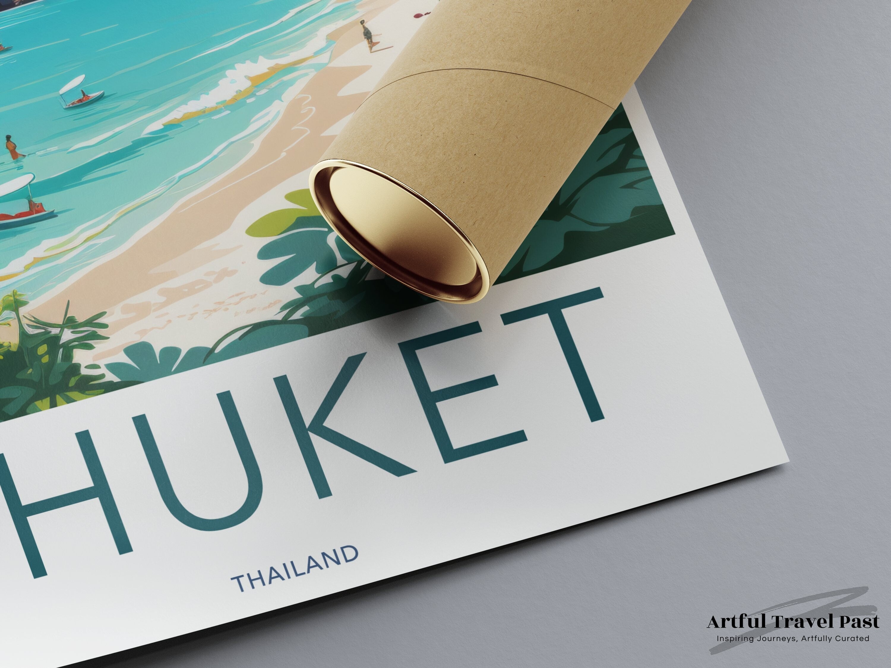 Phuket Thailand Wall Art, Scenic Beach Poster, Tropical Landscape Print, Coastal Decor, Travel Destination Artwork, Beach Vibes Home Decor