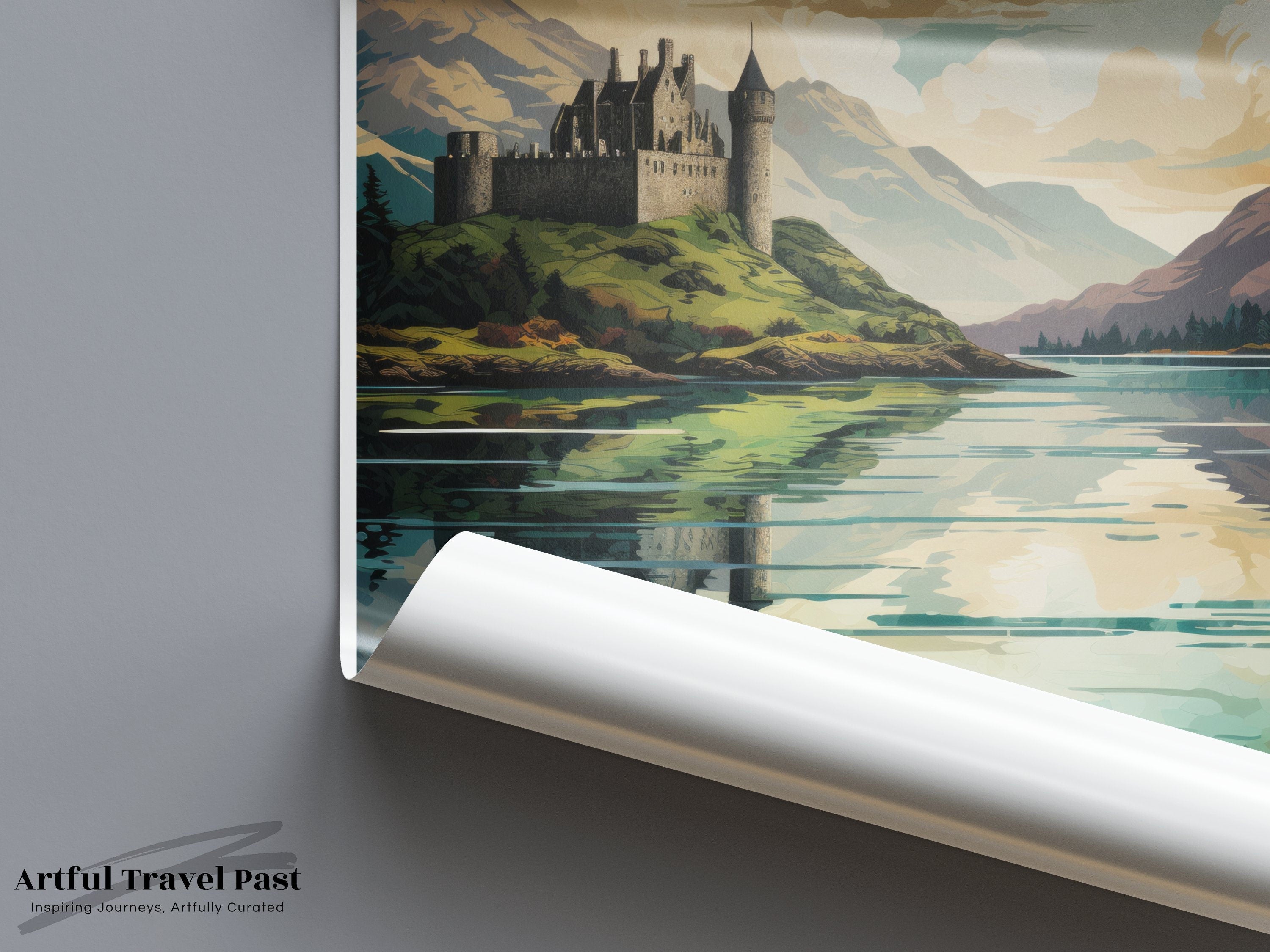 Stirling Castle Wall Art, Scotland Landscape Print, Historic Castle Poster, Scottish Highlands Decor, Architectural Wonder Print