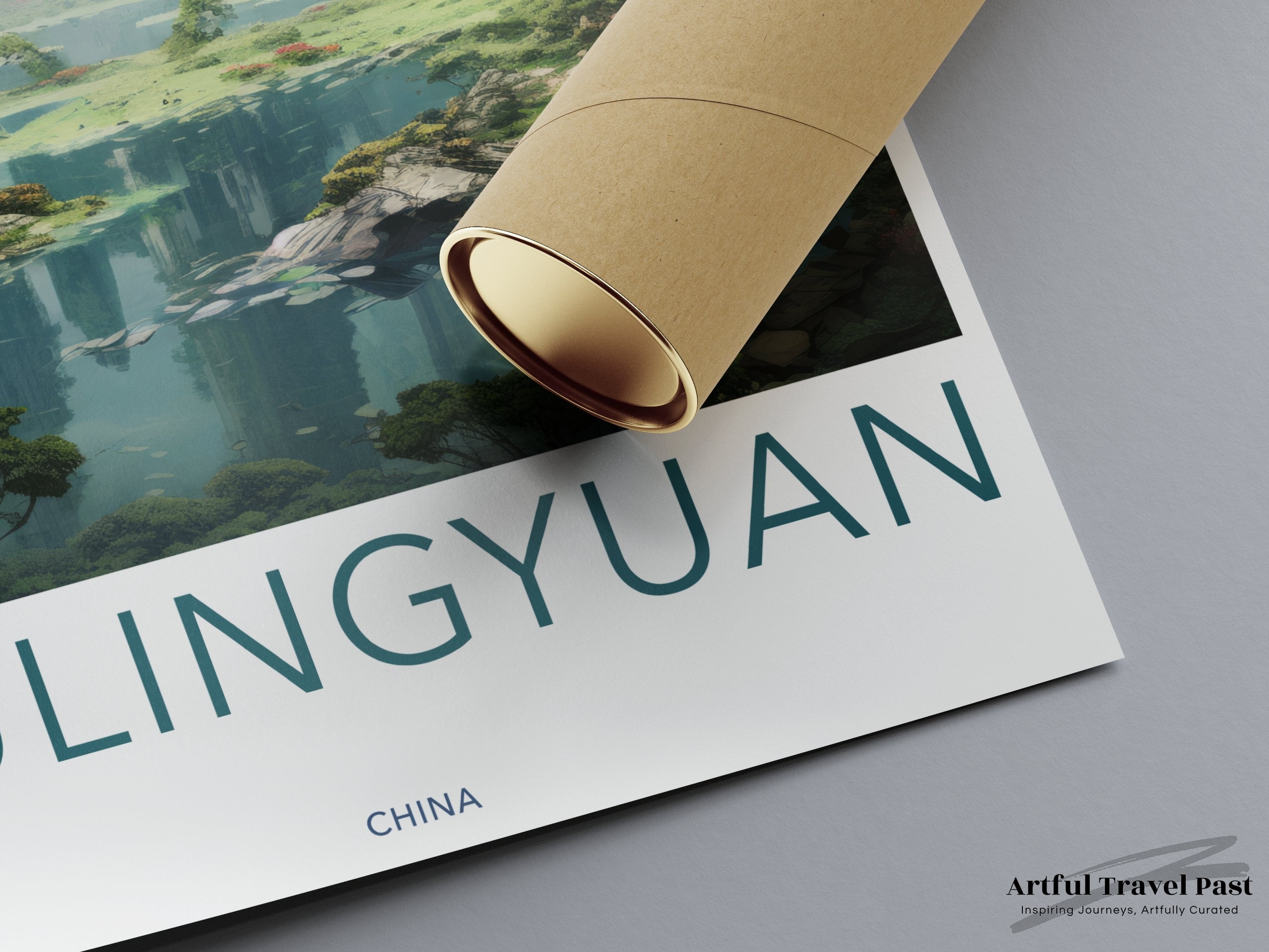 Wulingyuan Scenic Area Wall Art, Poster Print of Wulingyuan China, Nature Artwork for Home Decor, Chinese Landscape Print