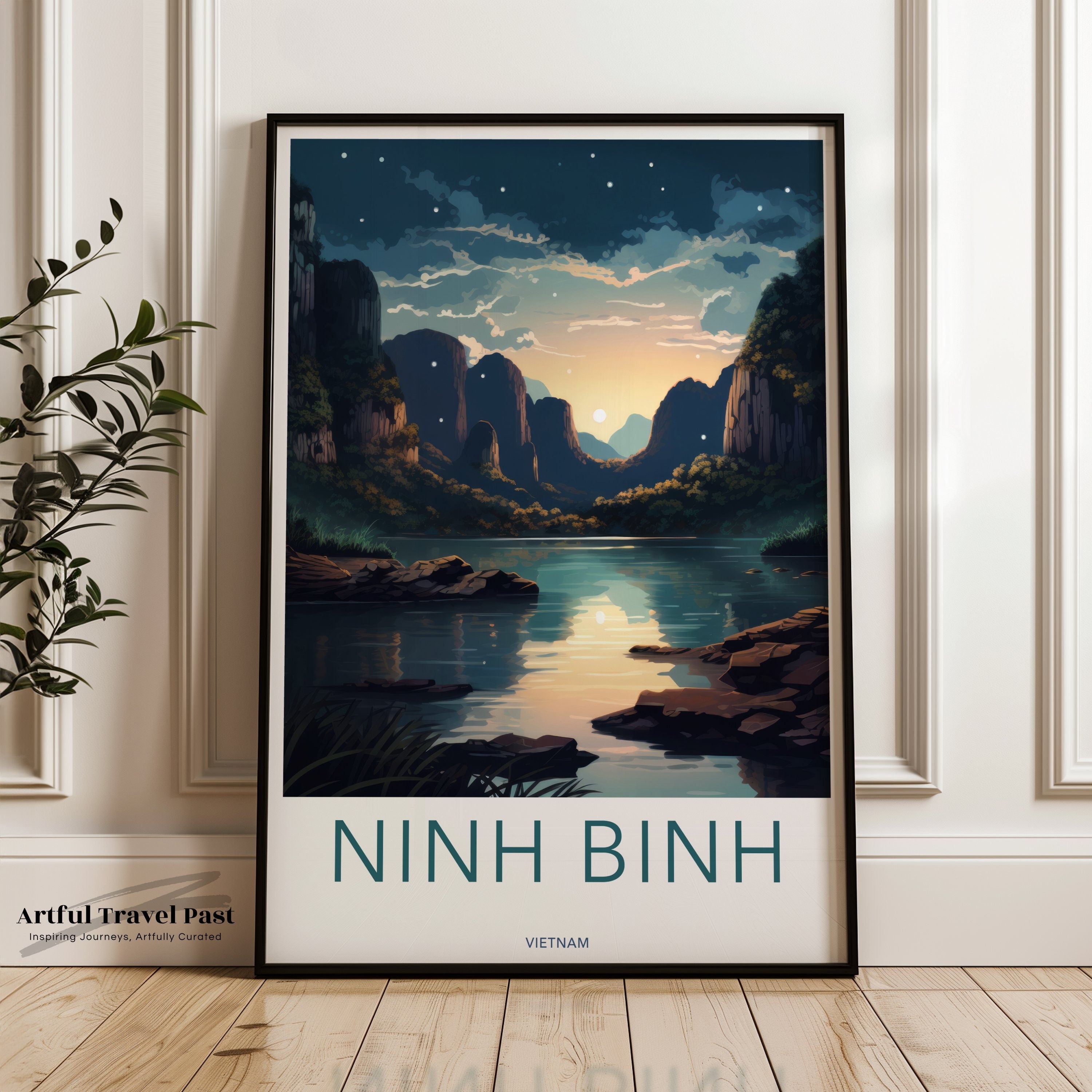 Ninh Binh Wall Art, Vietnam Landscape Print, Historical and Cultural Significance, Nature and Architectural Wonders, Travel Decor