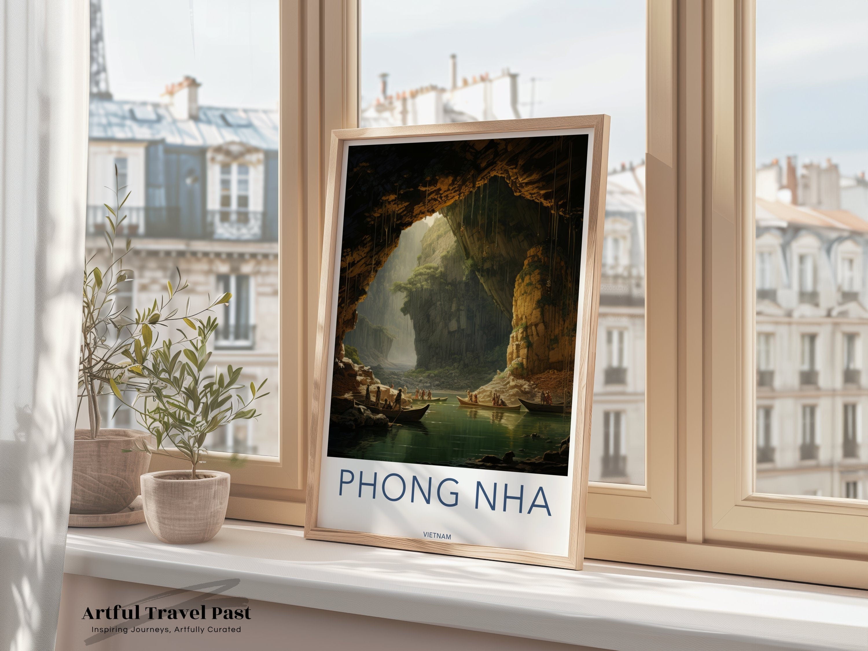 Phong Nha Vietnam Wall Art Print, Captivating Landscape Wall Decor, Nature Cave Art, Southeast Asia Travel Poster, Home Office Decor