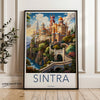 Colorful Sintra Wall Art, Portugal Castle Print, Historical European Wall Decor, Architectural Wonders, Cultural Beauty, Scenic Landscape