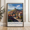 Sighnaghi Georgia Wall Art, Historic Georgian Town Print, Sighnaghi Landscape Poster, Scenic Wall Decor, Travel Souvenir Art