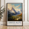 Stunning Swiss Alps Wall Art, Scenic Switzerland Landscape Print, Alpine Mountains Home Decor, Nature Photography Poster