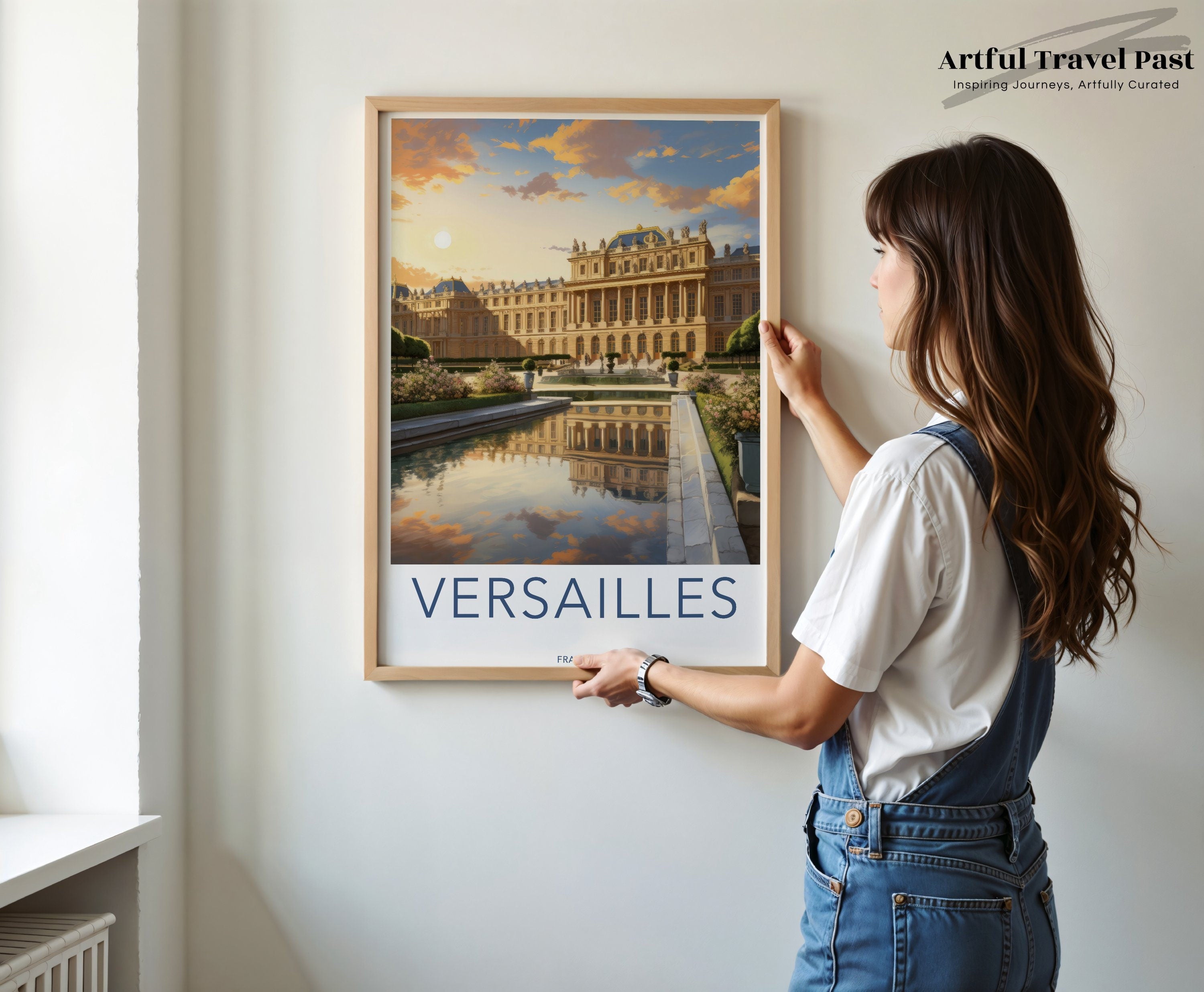 Versailles Palace Wall Art, Stunning France Landmark Poster, Beautiful European Architecture Print, Historical Cultural Decor