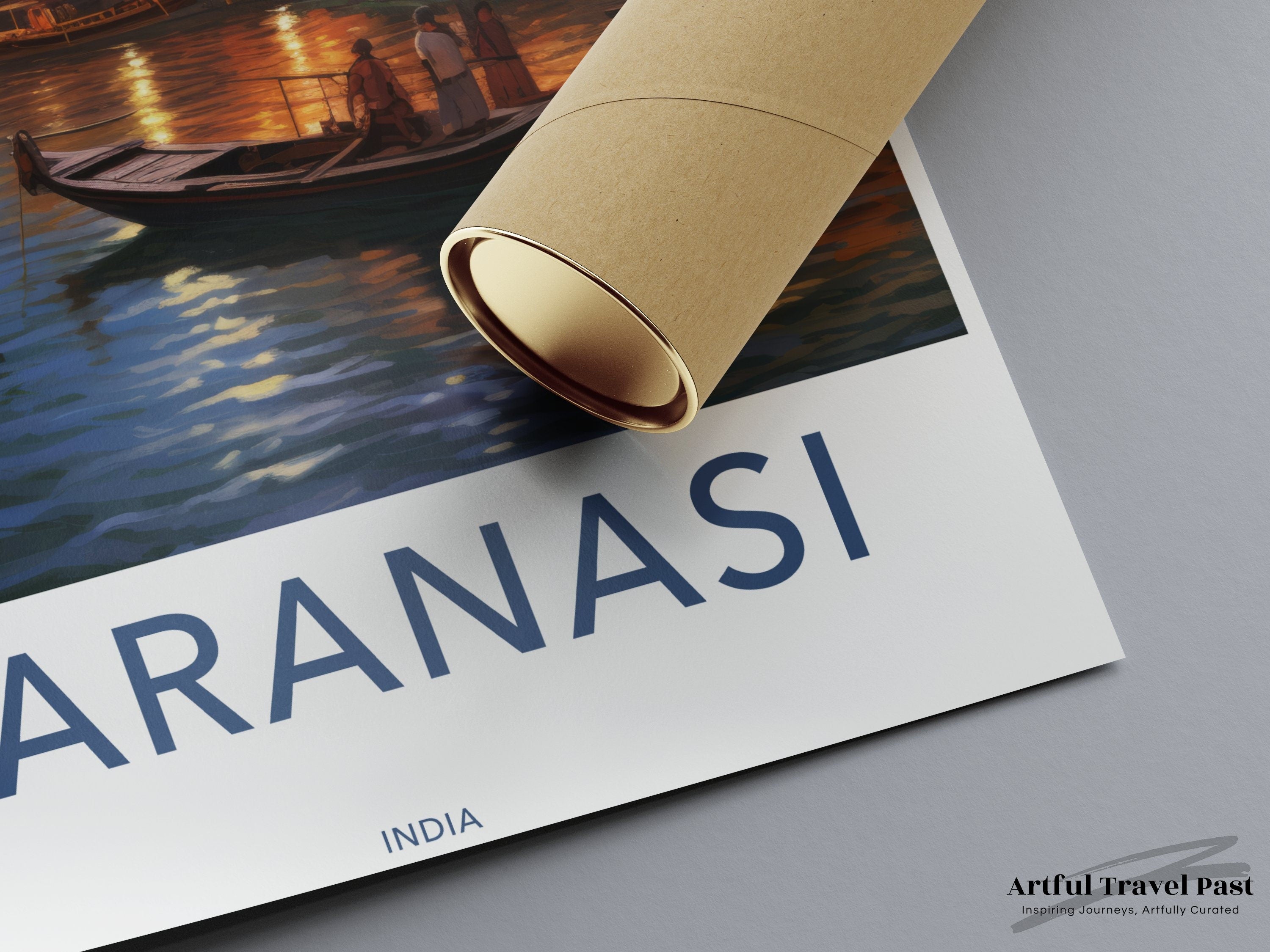 Varanasi Wall Art, Varanasi Cityscape Print, Indian Heritage Artwork, Scenic Varanasi Poster, Cultural Landmark Varanasi Decor