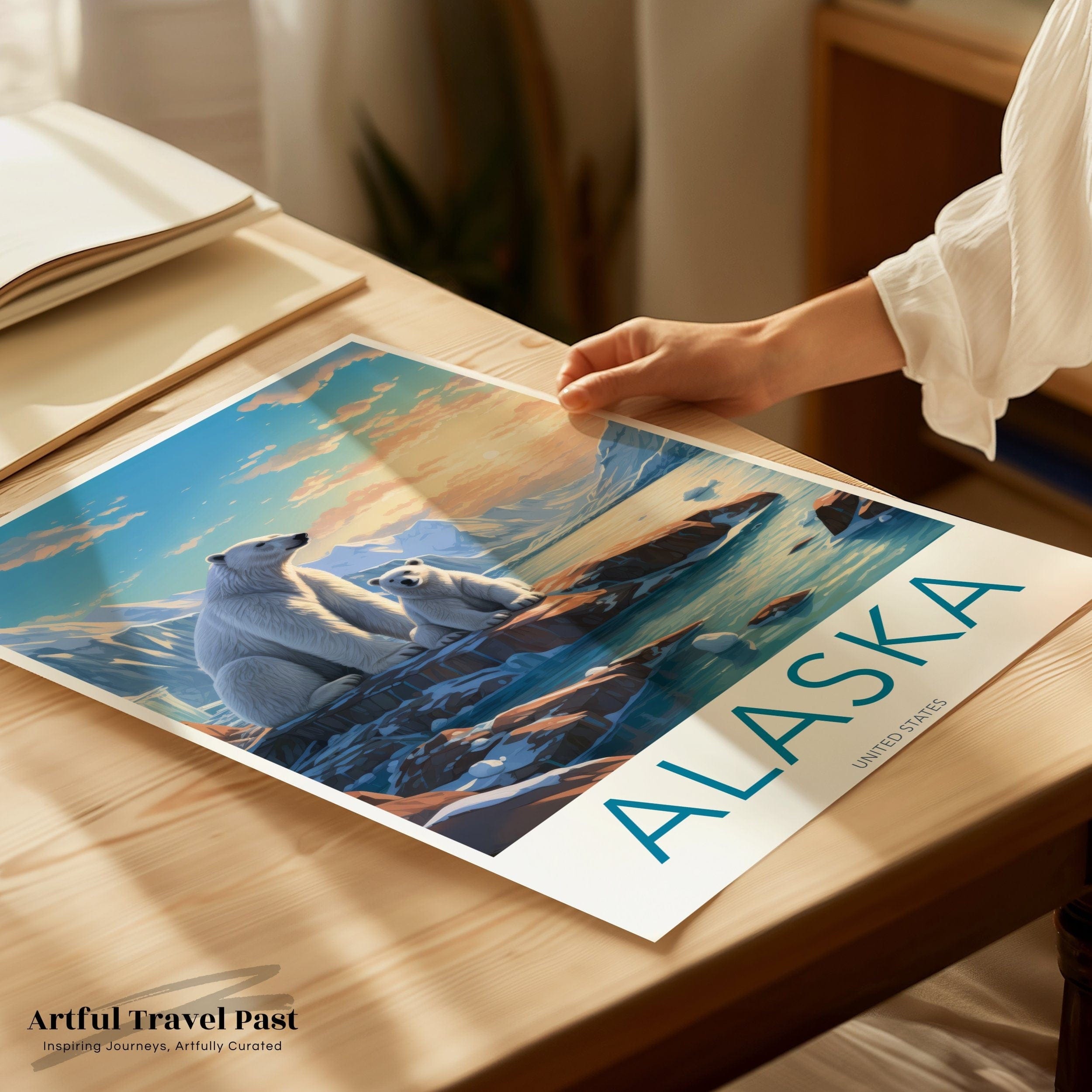 Wall Art Alaska Poster | Artic Wildlife  | USA Wall Art