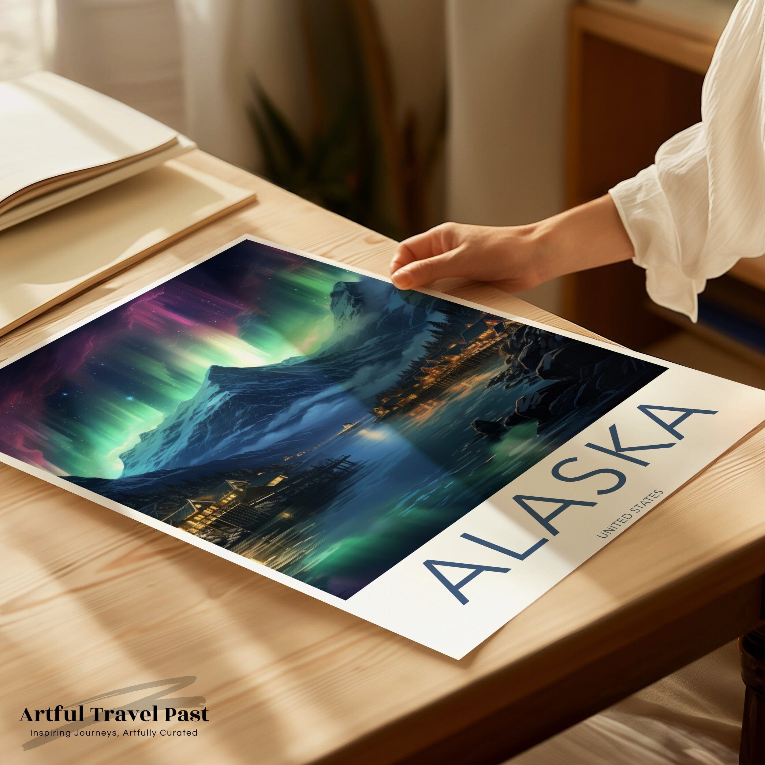 Wall Art Alaska Poster | Arctic Night Sky | USA Wall Art