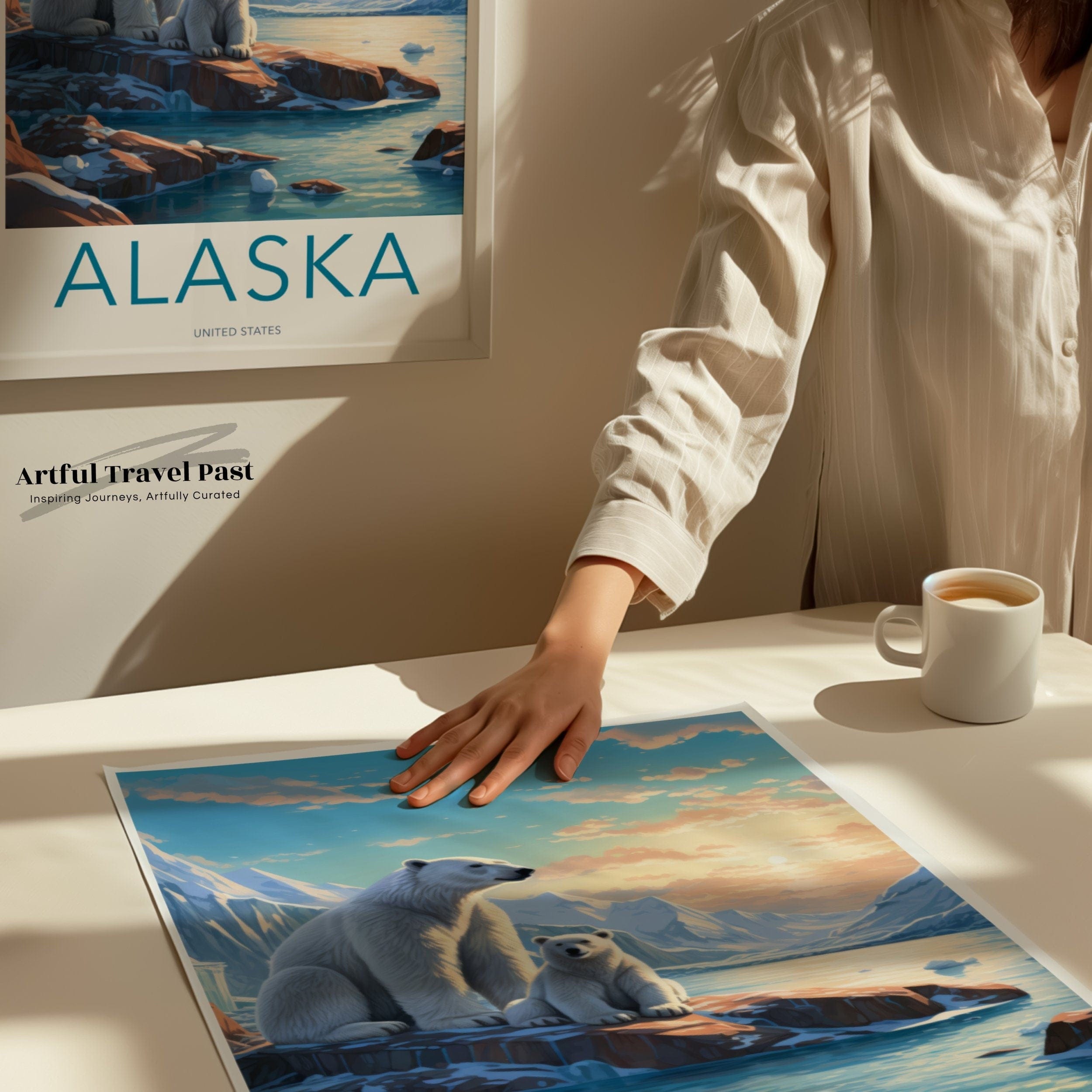 Wall Art Alaska Poster | Artic Wildlife  | USA Wall Art