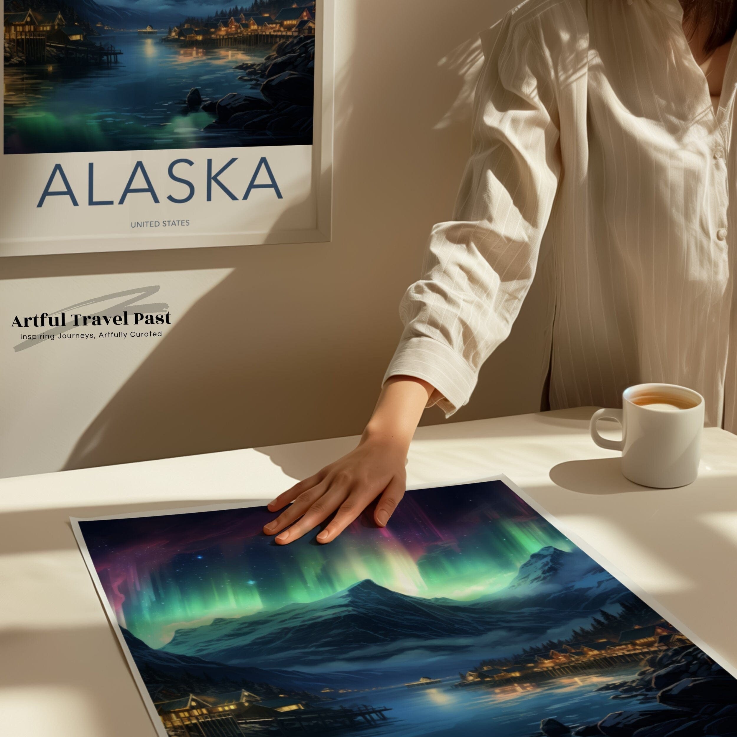 Wall Art Alaska Poster | Arctic Night Sky | USA Wall Art