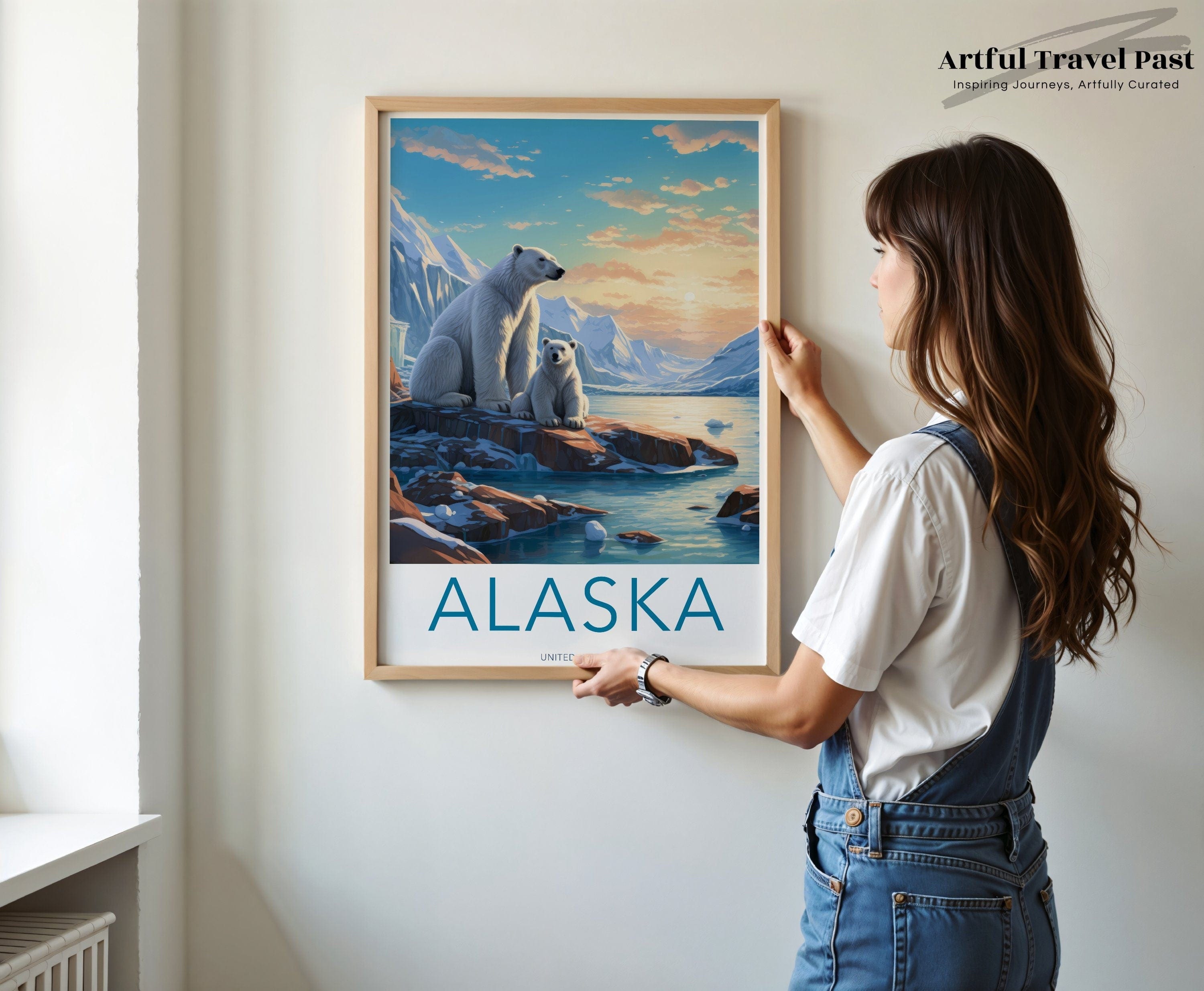 Wall Art Alaska Poster | Artic Wildlife  | USA Wall Art