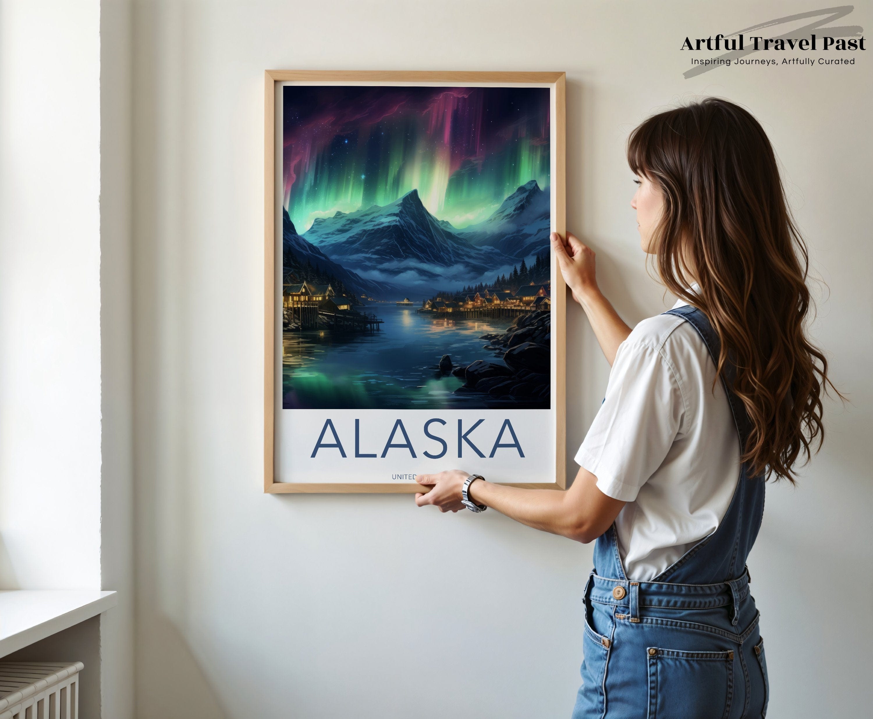 Wall Art Alaska Poster | Arctic Night Sky | USA Wall Art