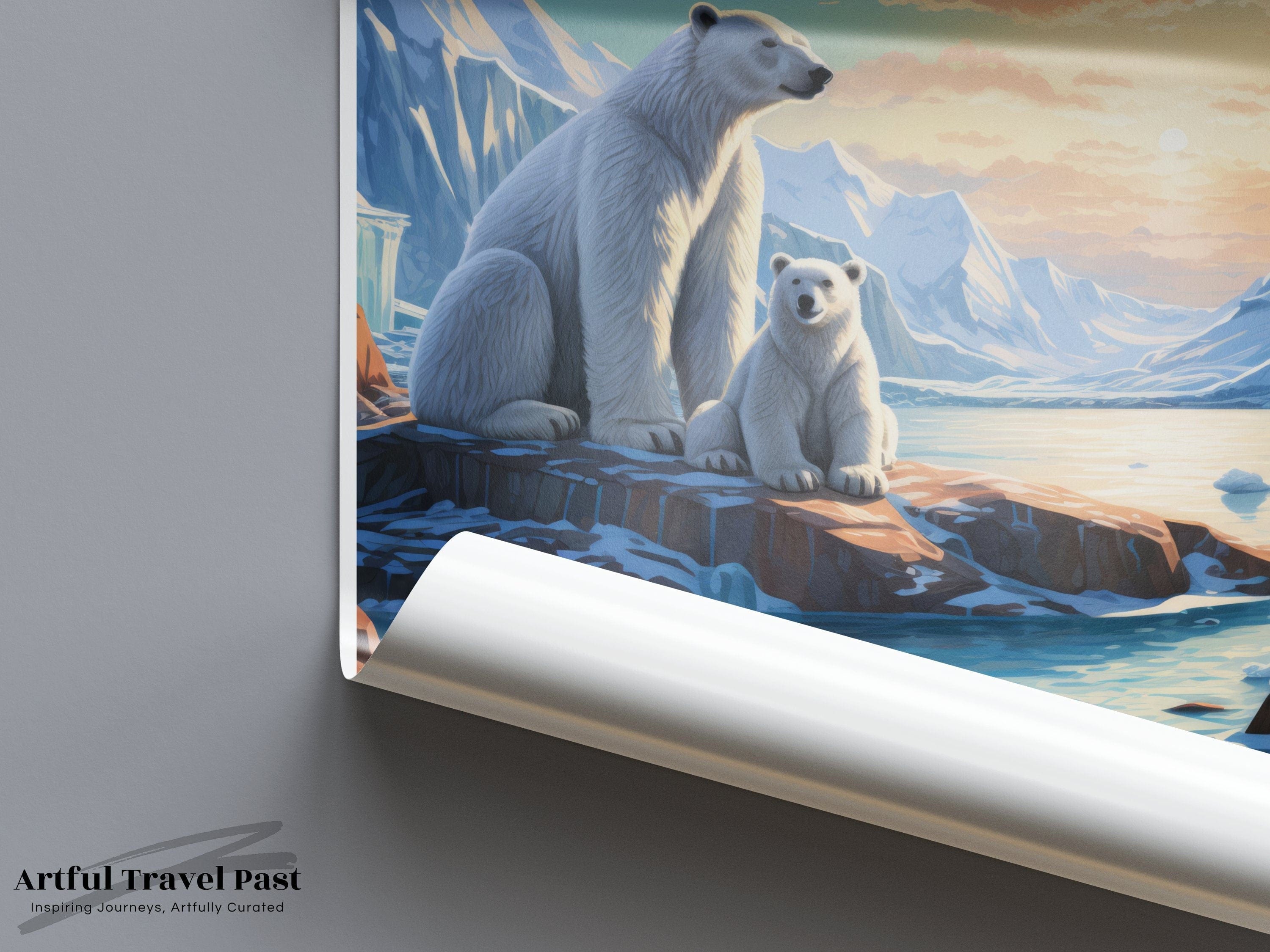 Wall Art Alaska Poster | Artic Wildlife  | USA Wall Art