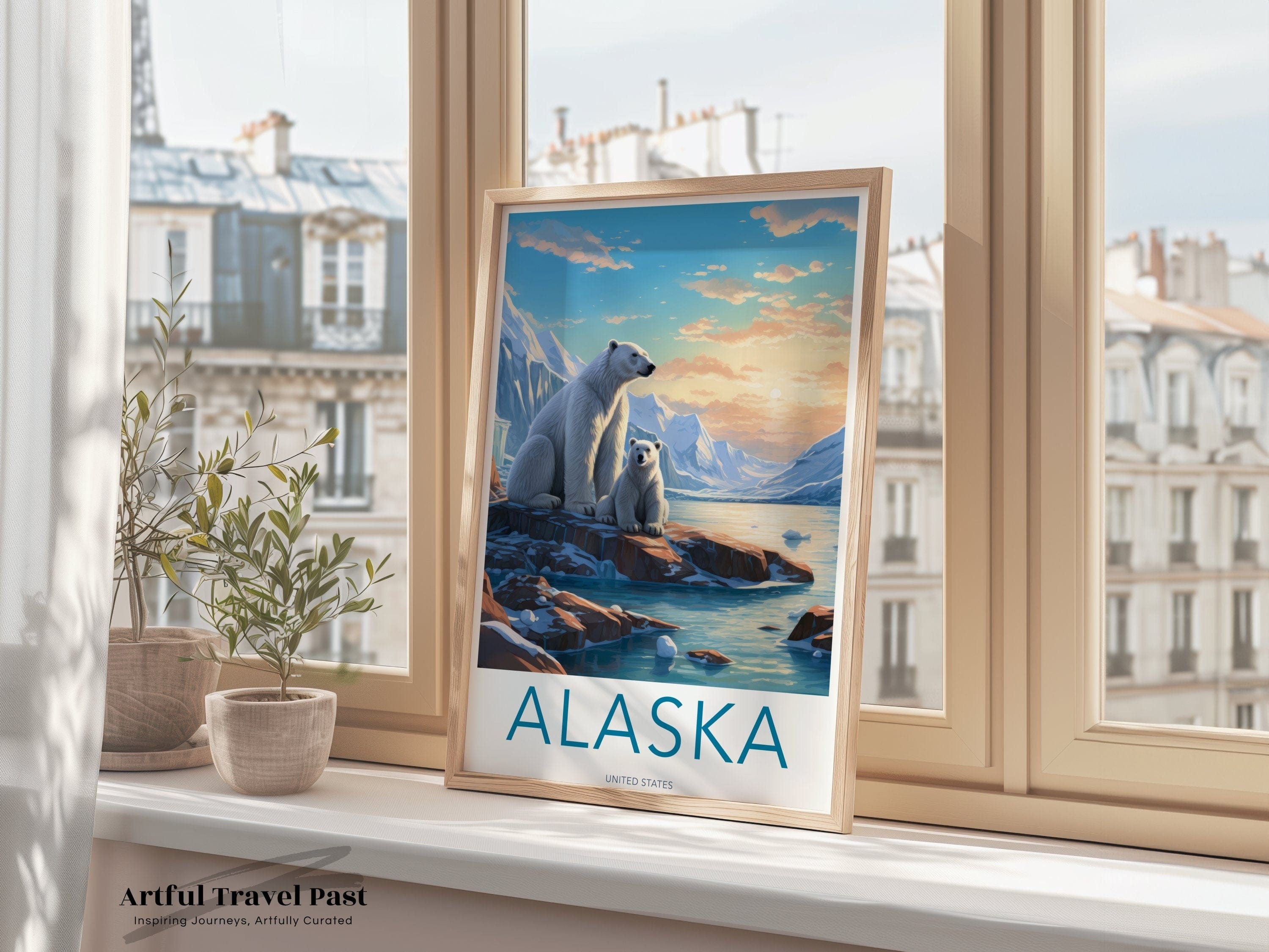 Wall Art Alaska Poster | Artic Wildlife  | USA Wall Art