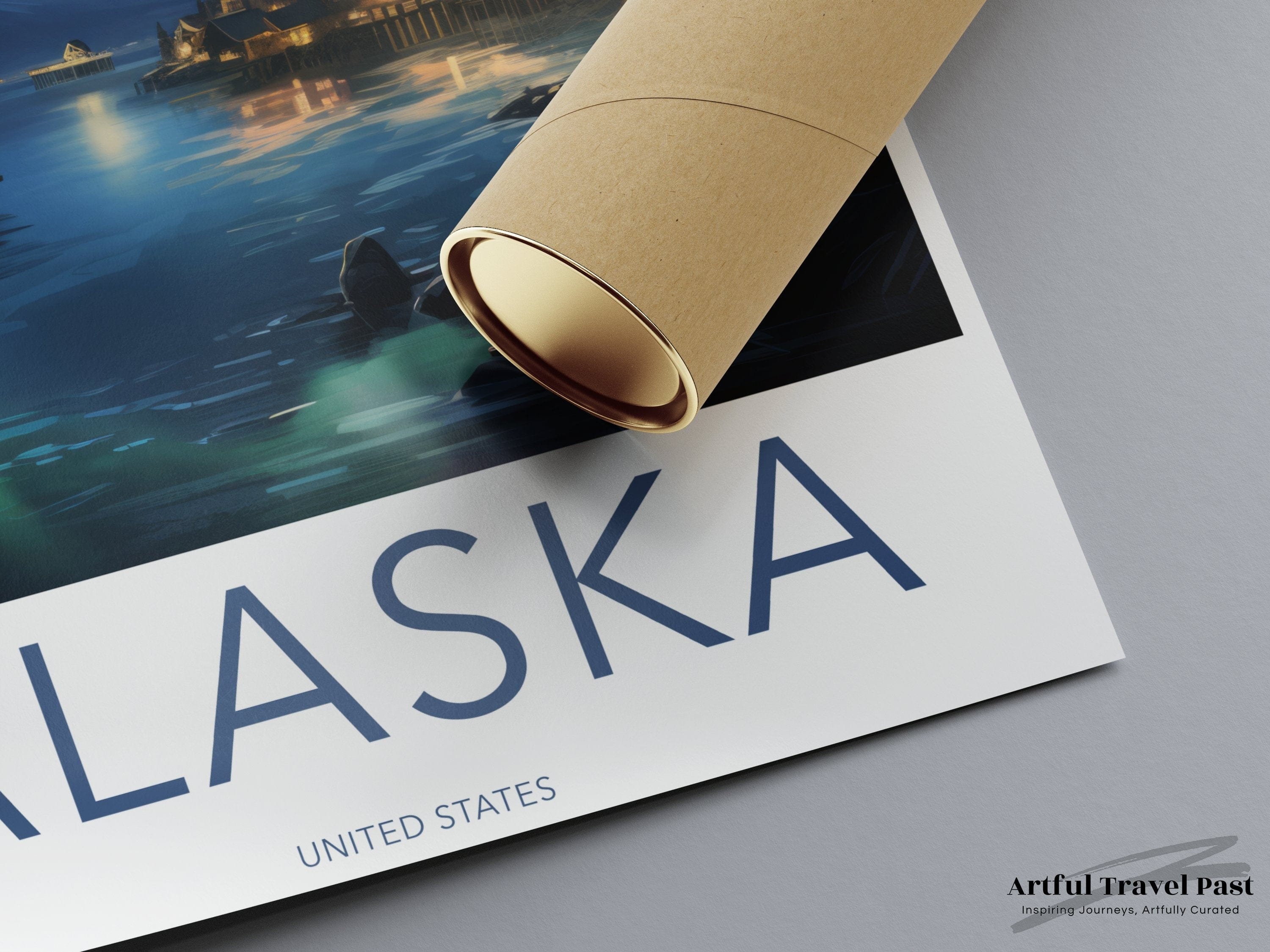 Wall Art Alaska Poster | Arctic Night Sky | USA Wall Art