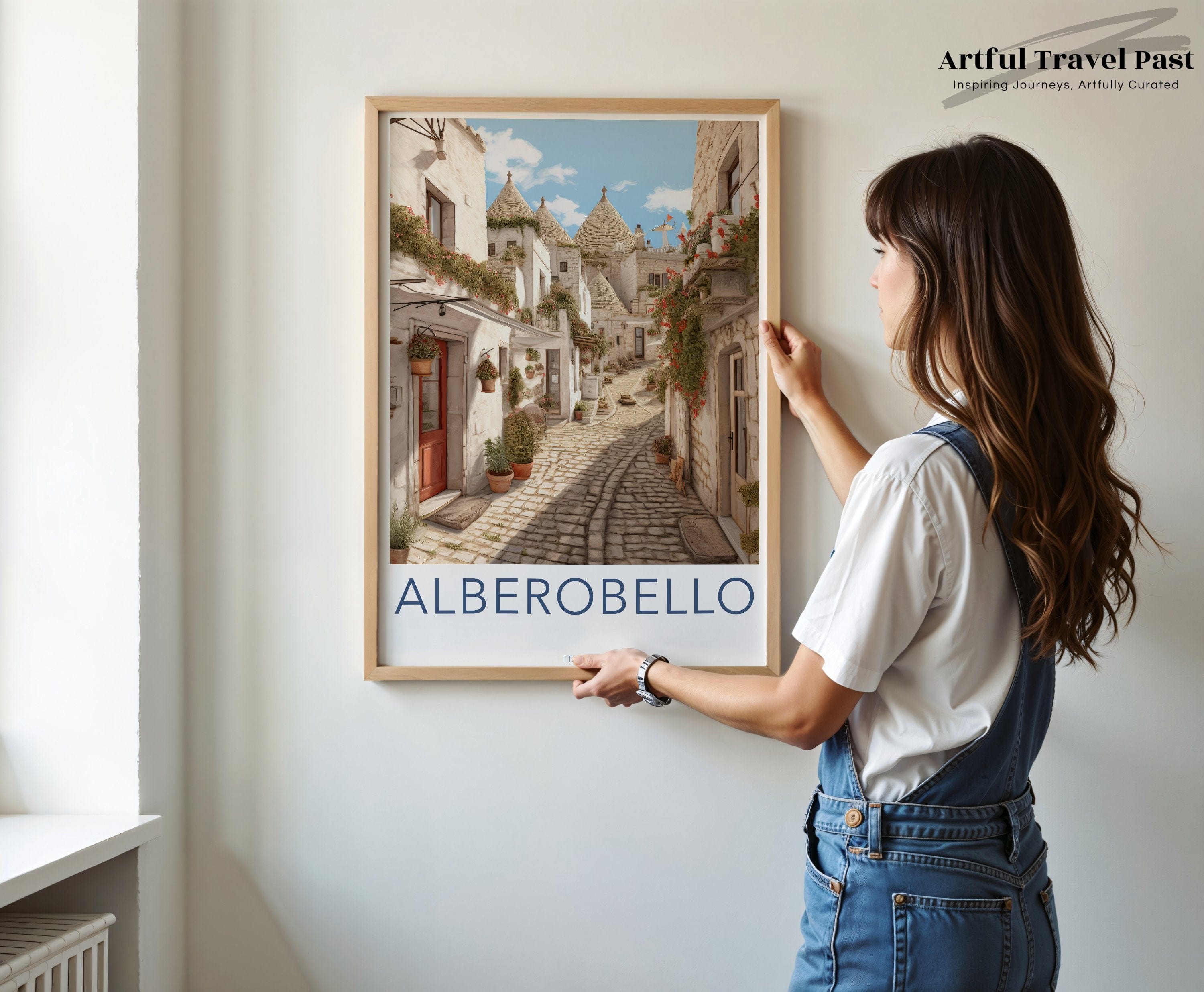 Wall Art Alberobello Poster | Trulli Houses | Italy Wall Art