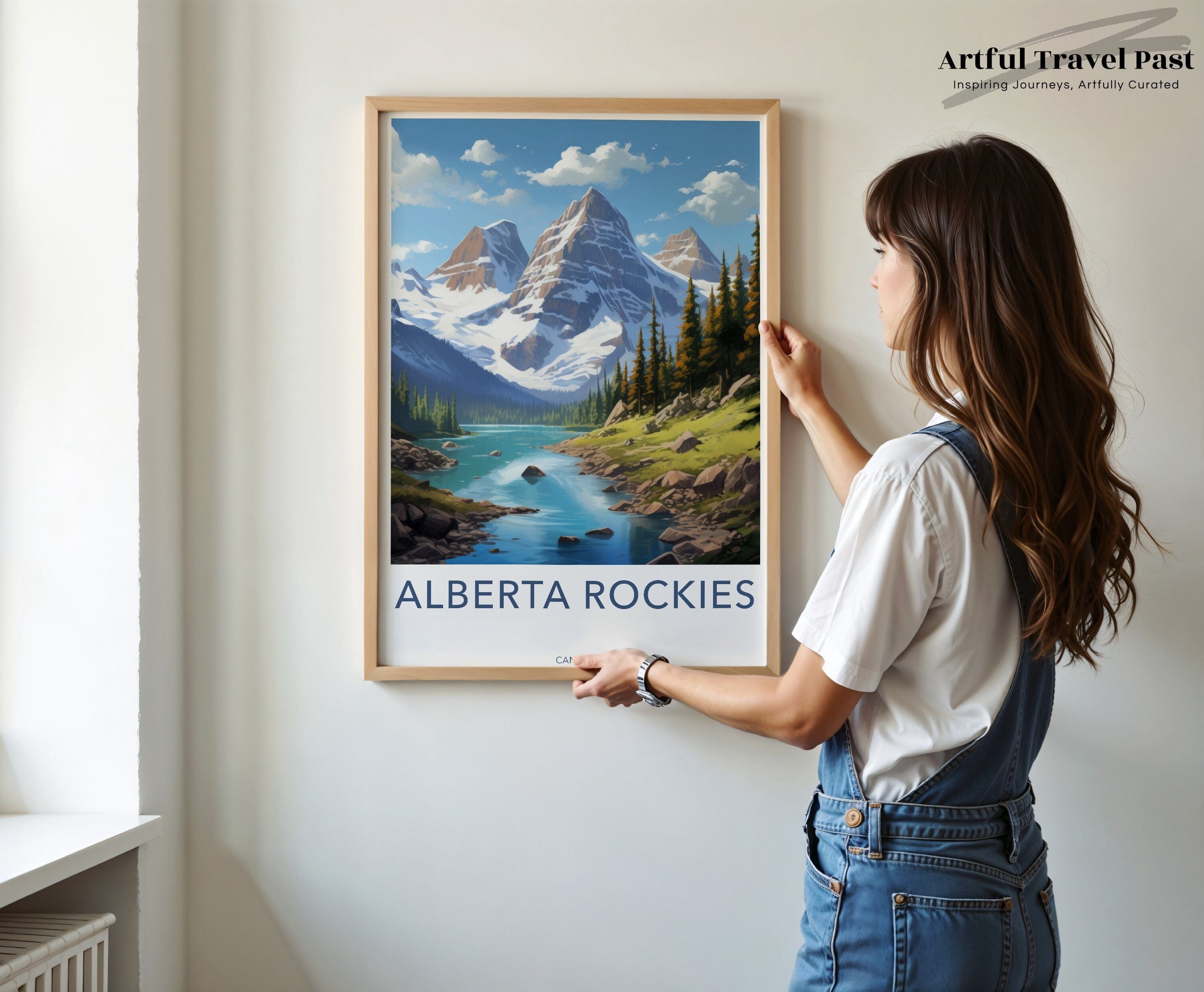 Wall Art Alberta Rockies Poster | Mountain Landscape | Canada Wall Art