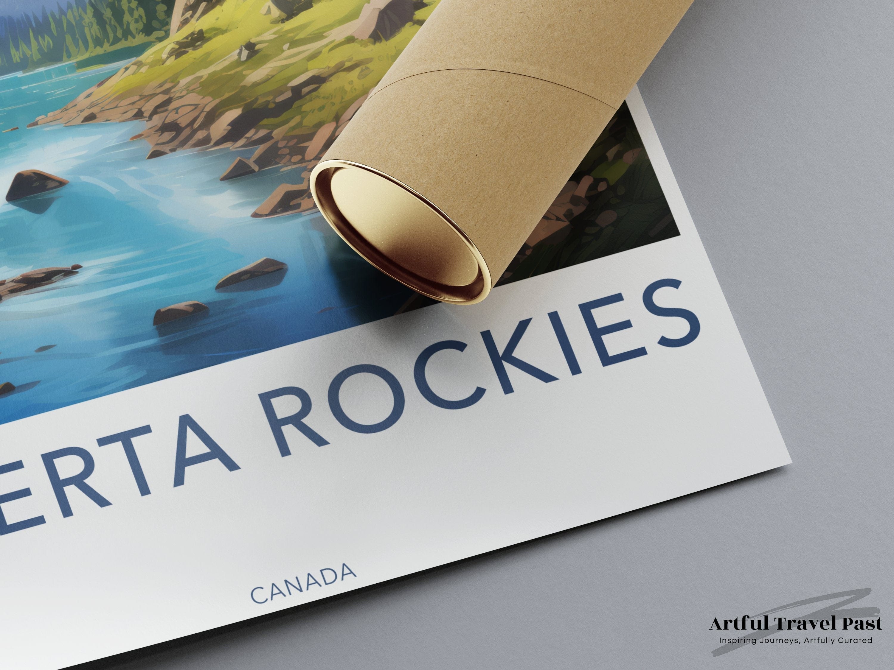 Wall Art Alberta Rockies Poster | Mountain Landscape | Canada Wall Art