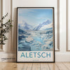 Wall Art Aletsch Glacier Poster | Switzerland Wall Art | Europe Decor