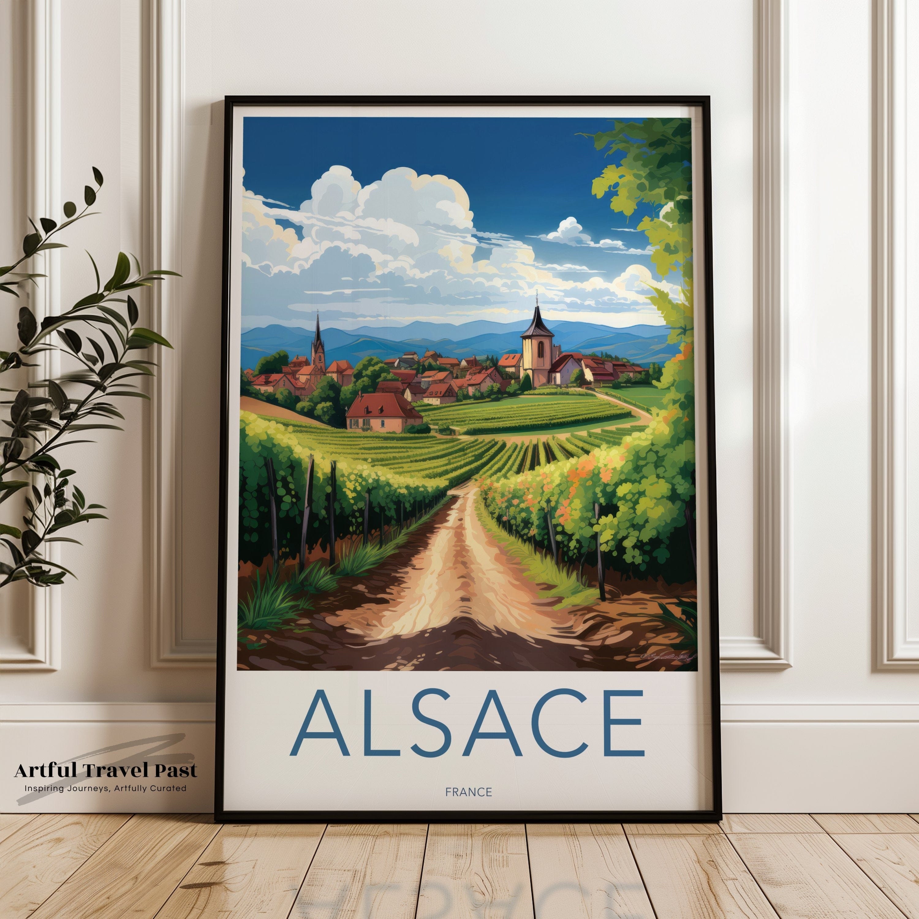 Wall Art Alsace Poster | French Countryside | France Wall Art