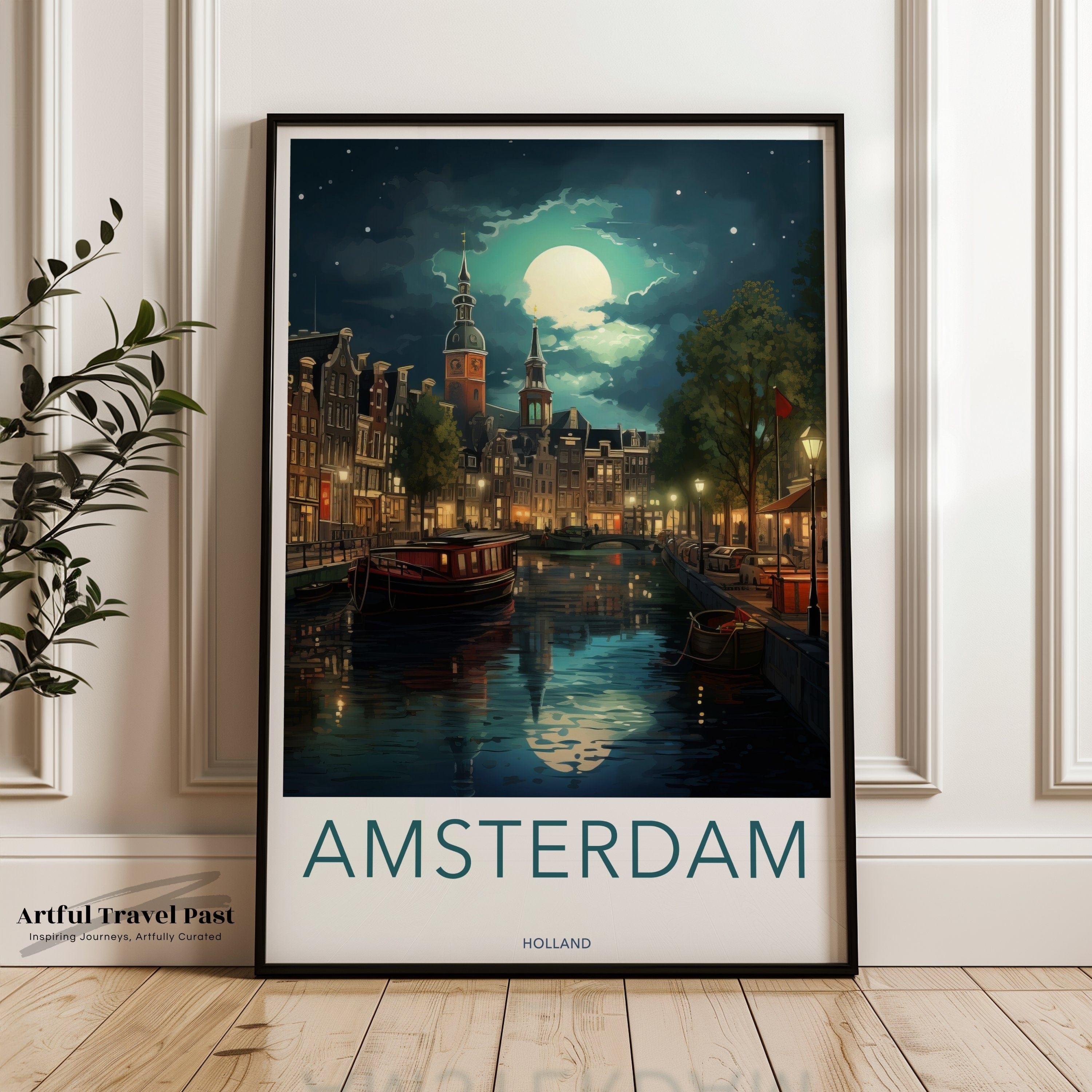 Wall Art Amsterdam Poster | Netherlands Wall Art | Europe Decor