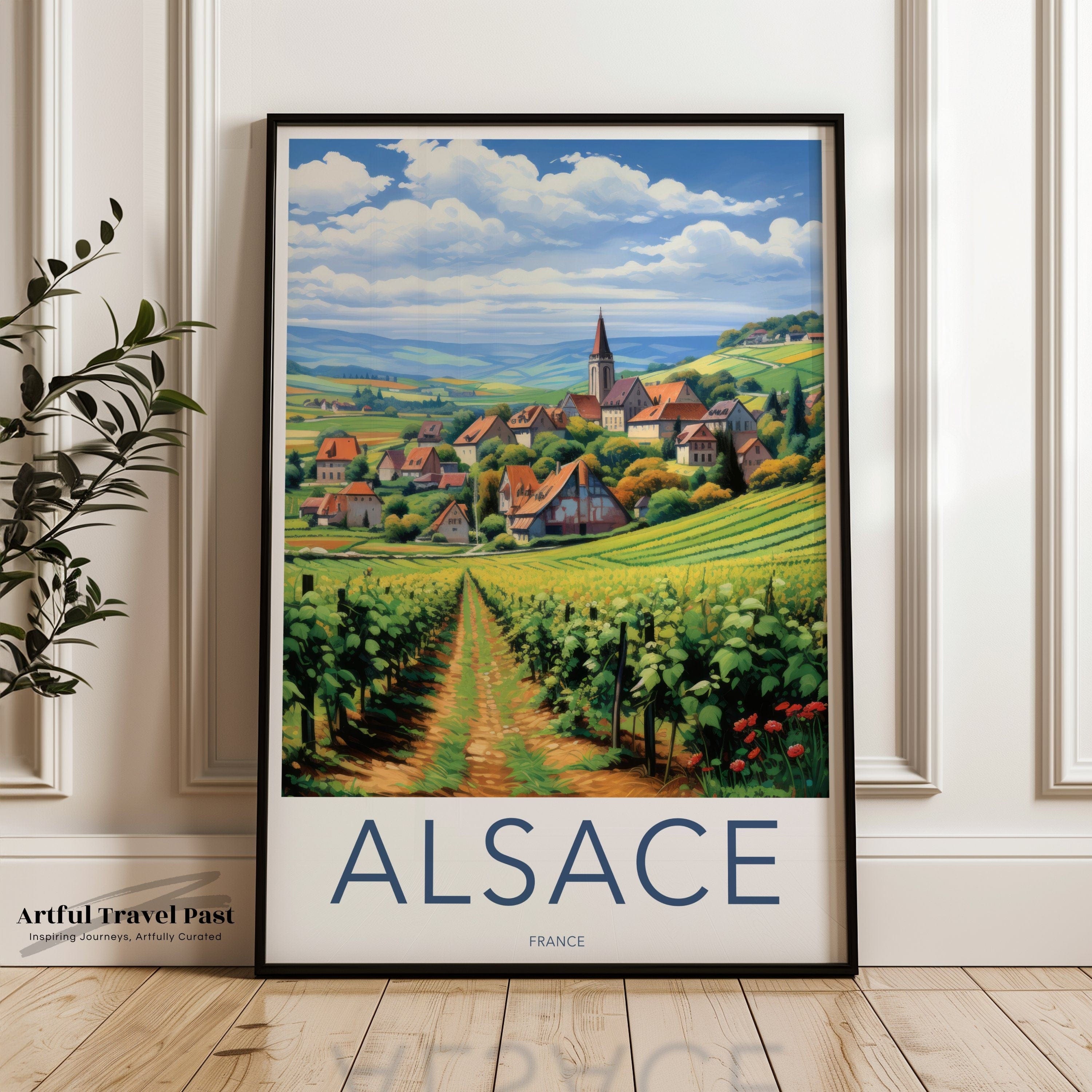 Wall Art Alsace Poster | French Countryside | France Wall Art