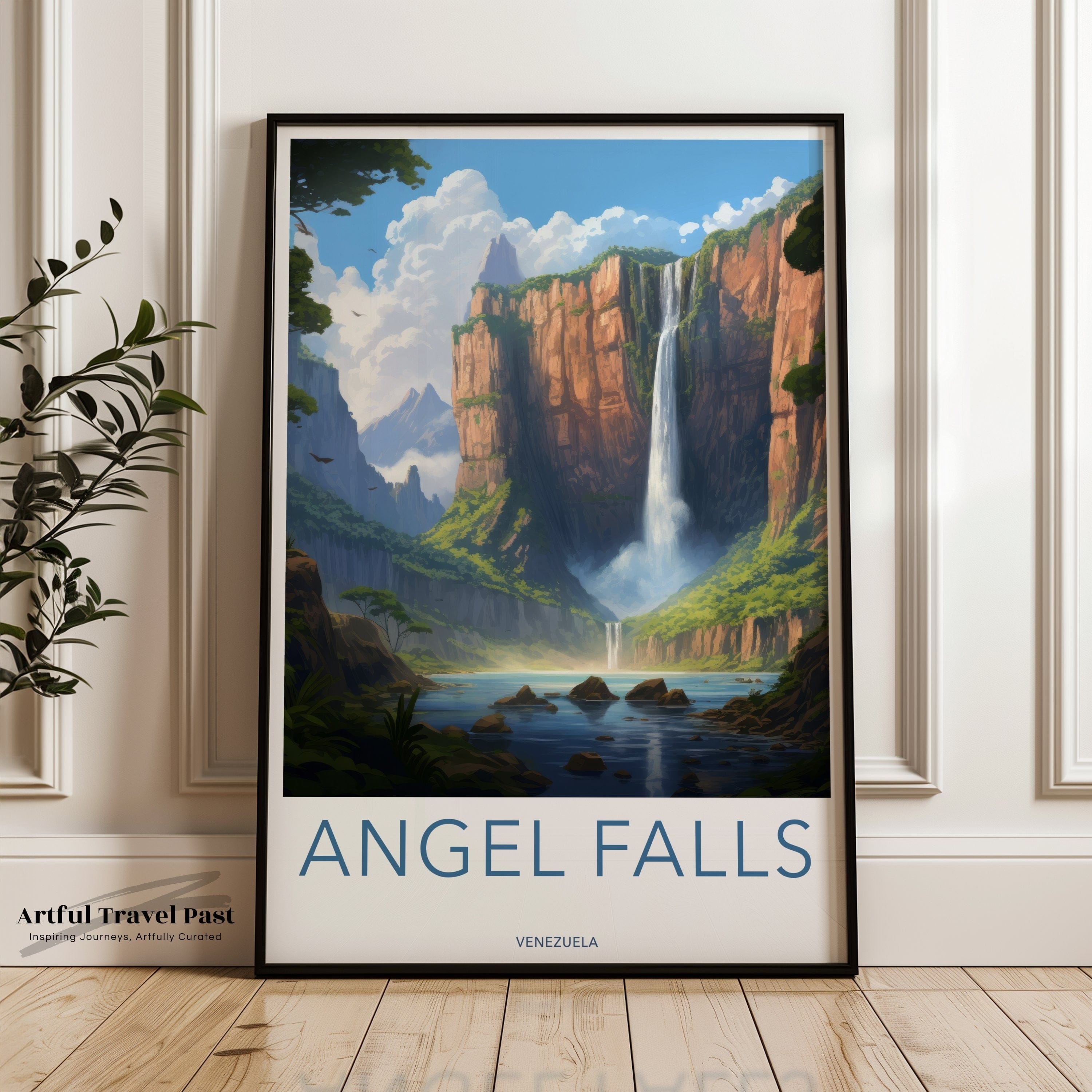 Wall Art Angel Falls Poster | UNESCO Site | Venezuela Wall Art