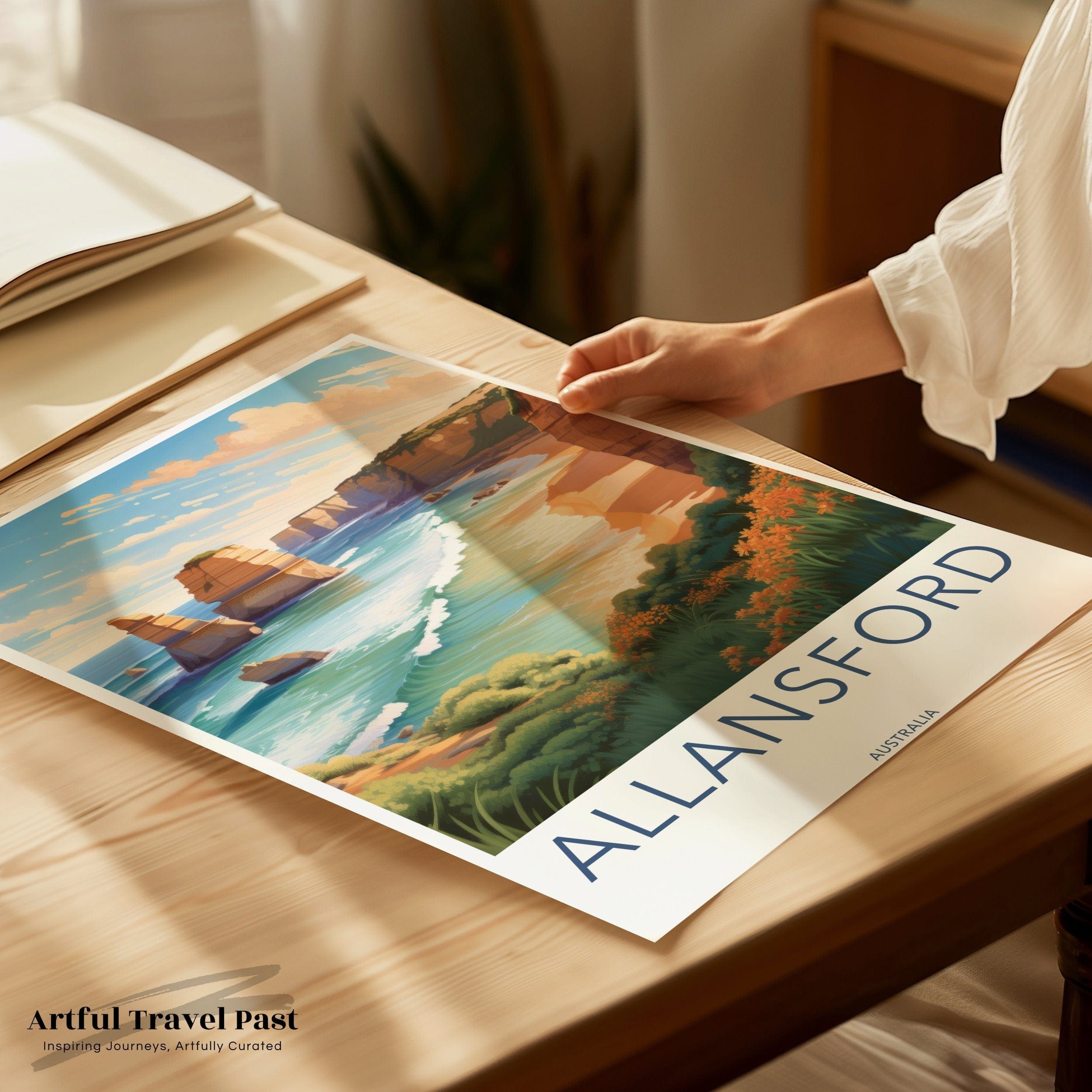 Wall Art Allansford Bay Poster | Australia Wall Art | Oceania Decor