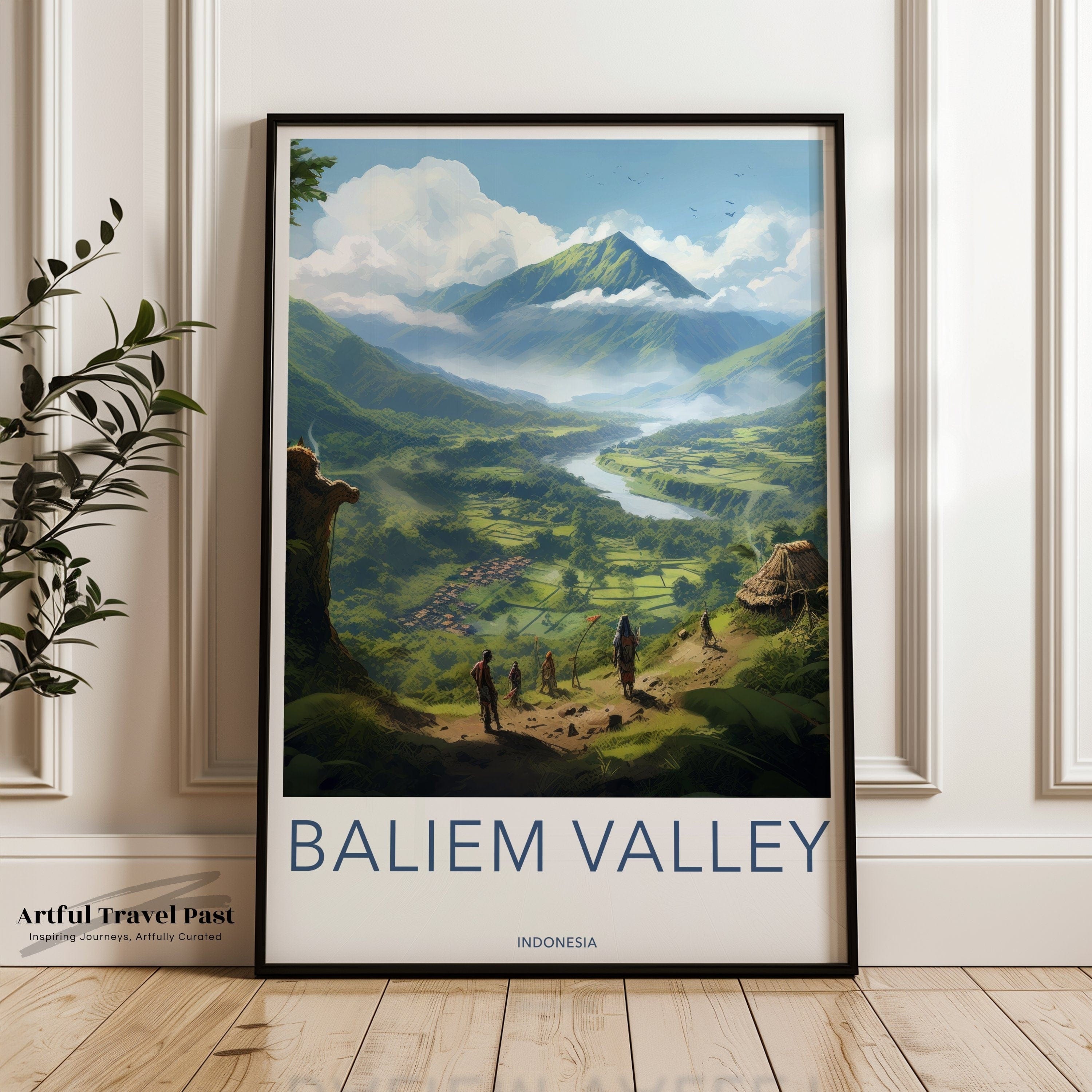 Wall Art Baliem Valley Poster | Indonesia Wall Art | Asia Decor