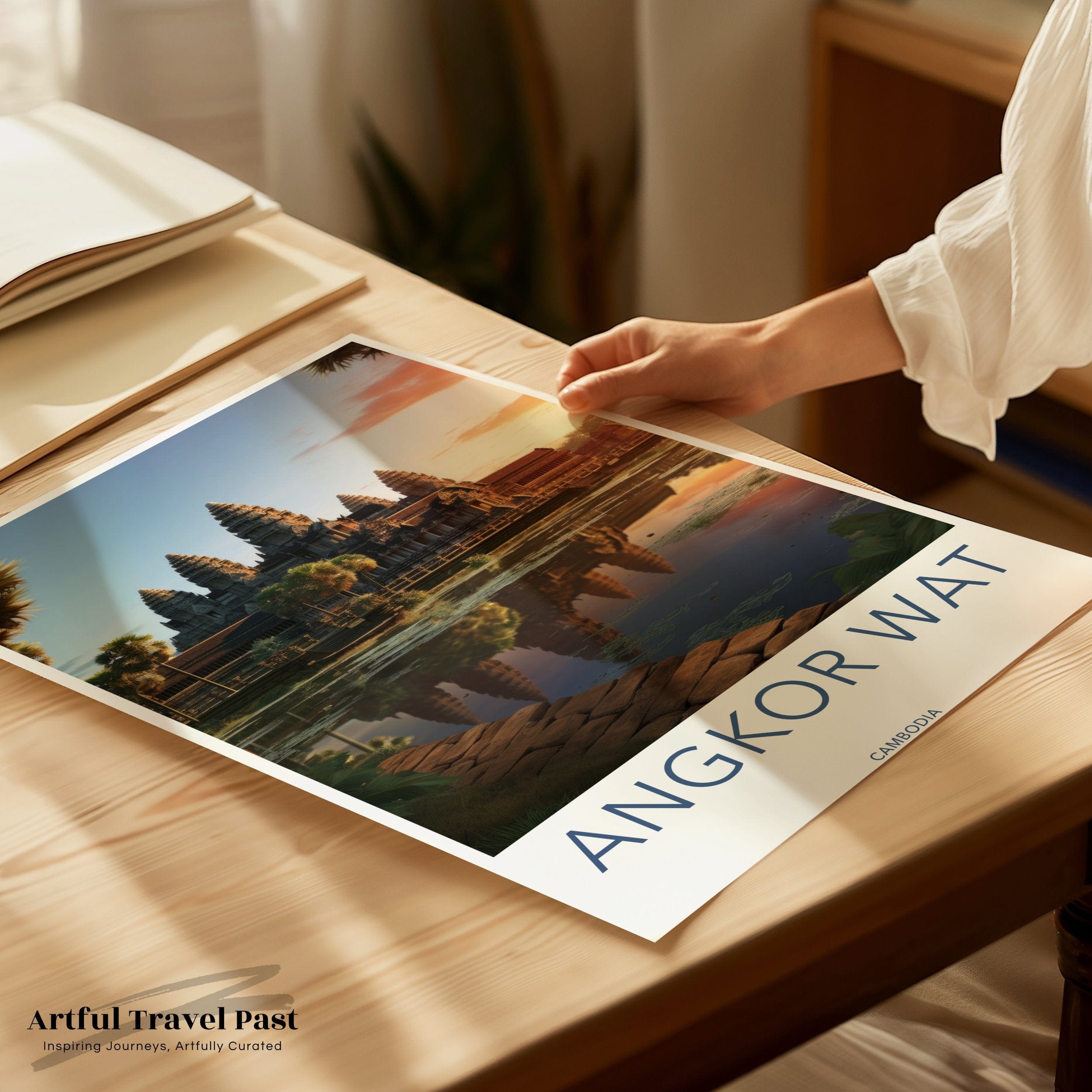 Wall Art Angkor Wat Poster | Cambodia Wall Art | Asia Decor