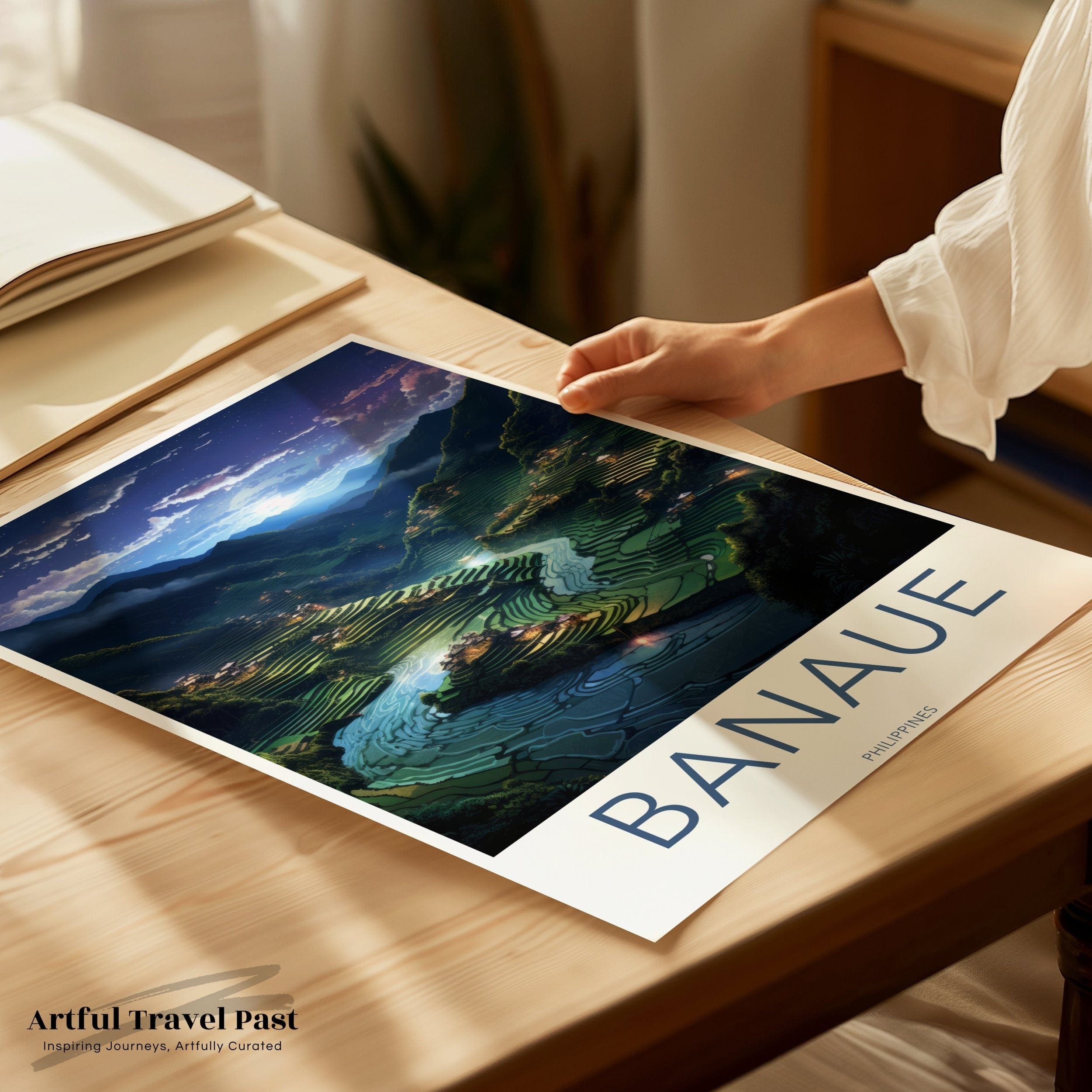 Wall Art Banaue Poster | Philippines Wall Art | Southeast Asia Decor