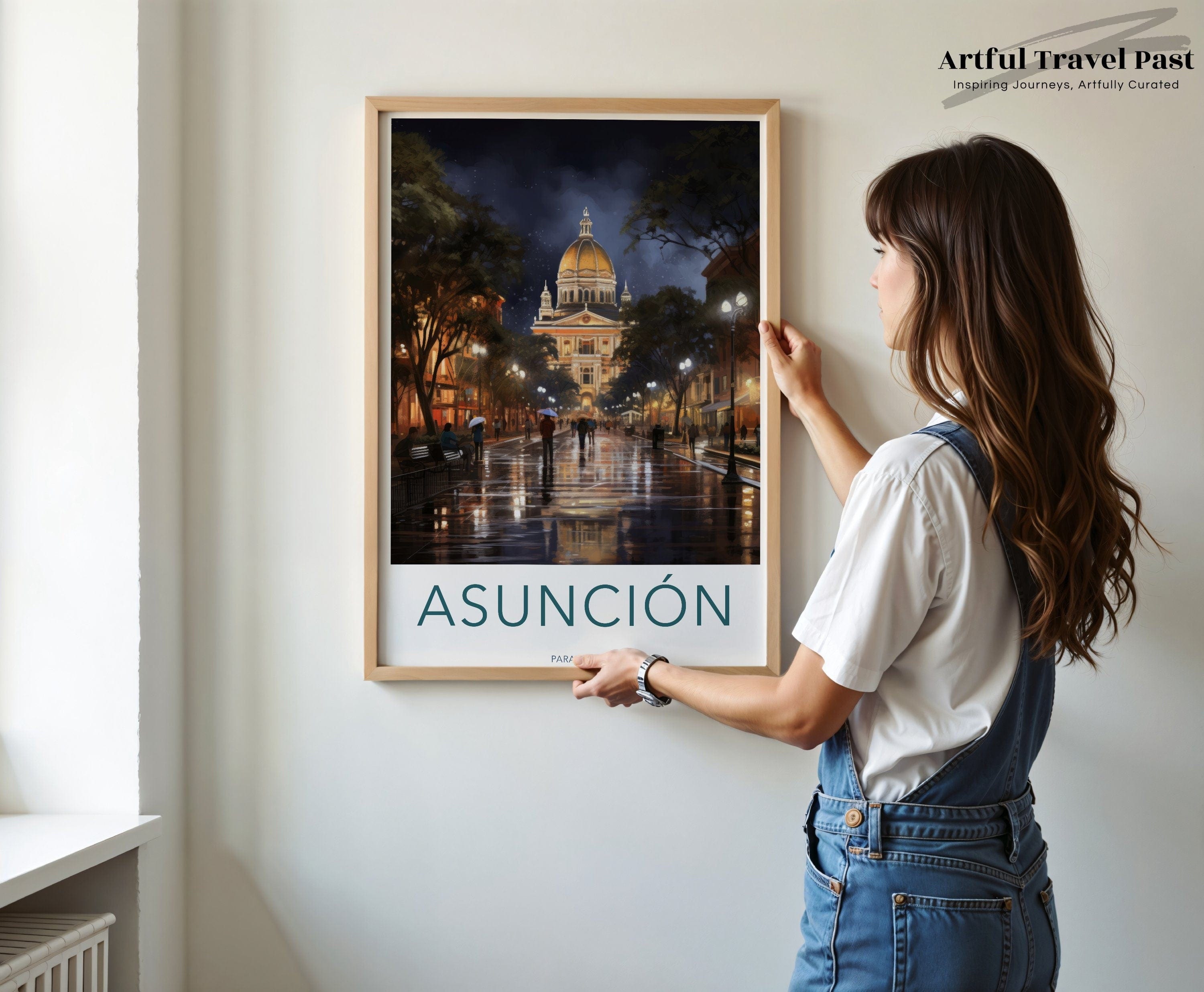 Wall Art Asunción Poster | Paraguay Wall Art | South America Decor