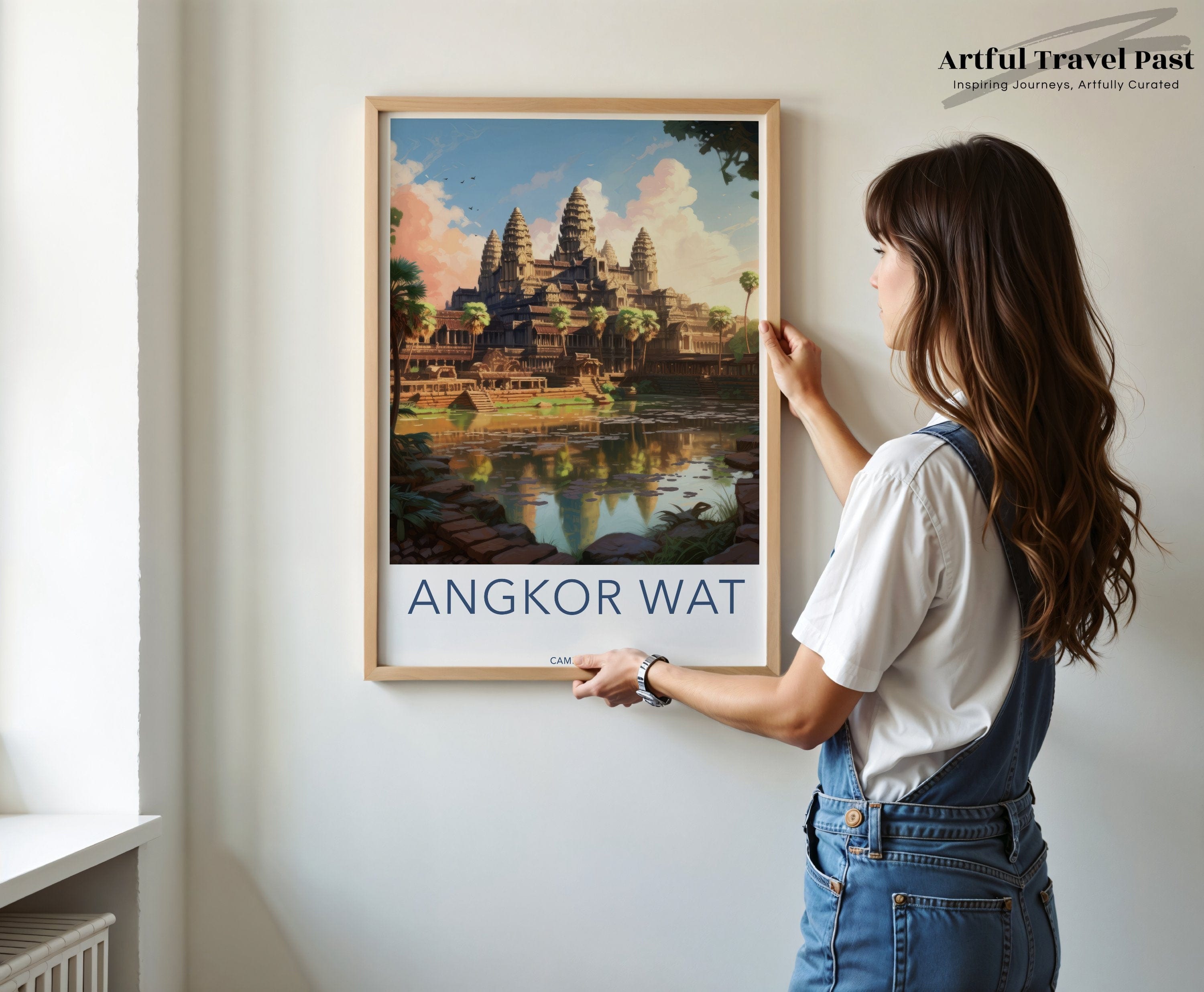 Wall Art Angkor Wat Poster | Cambodia Wall Art | Asia Decor