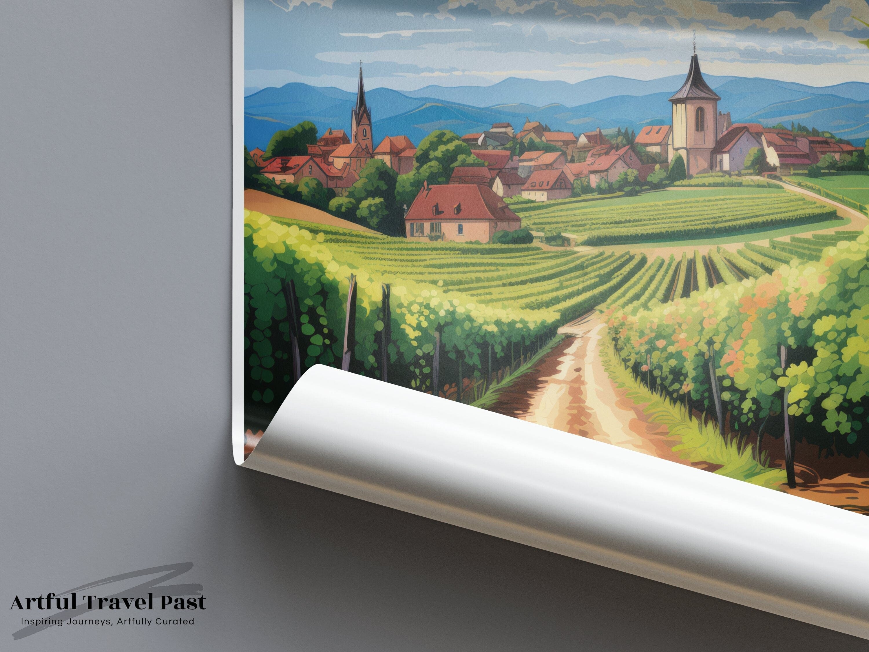 Wall Art Alsace Poster | French Countryside | France Wall Art