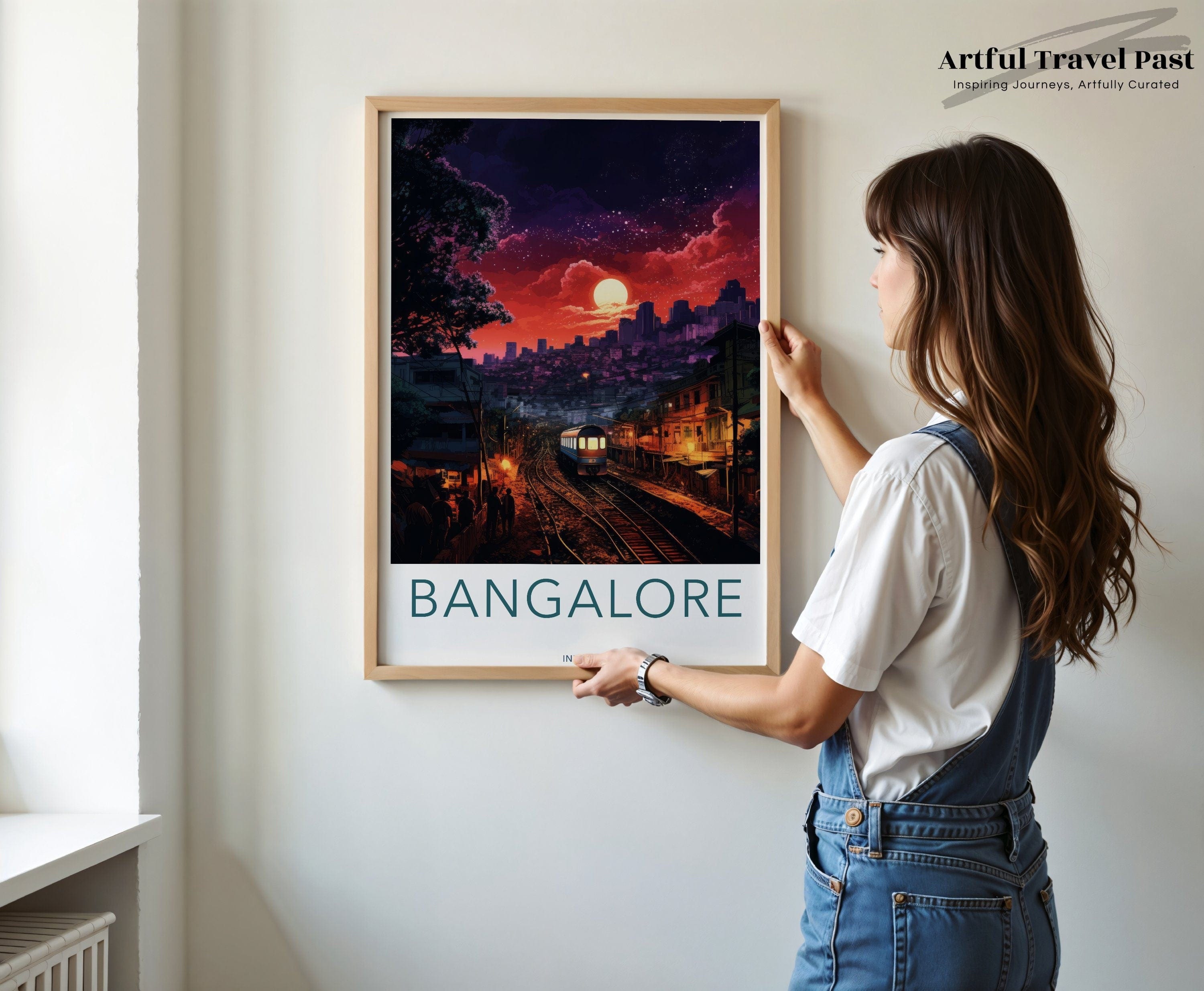 Wall Art Bangalore Poster | India Wall Art | South Asia Decor