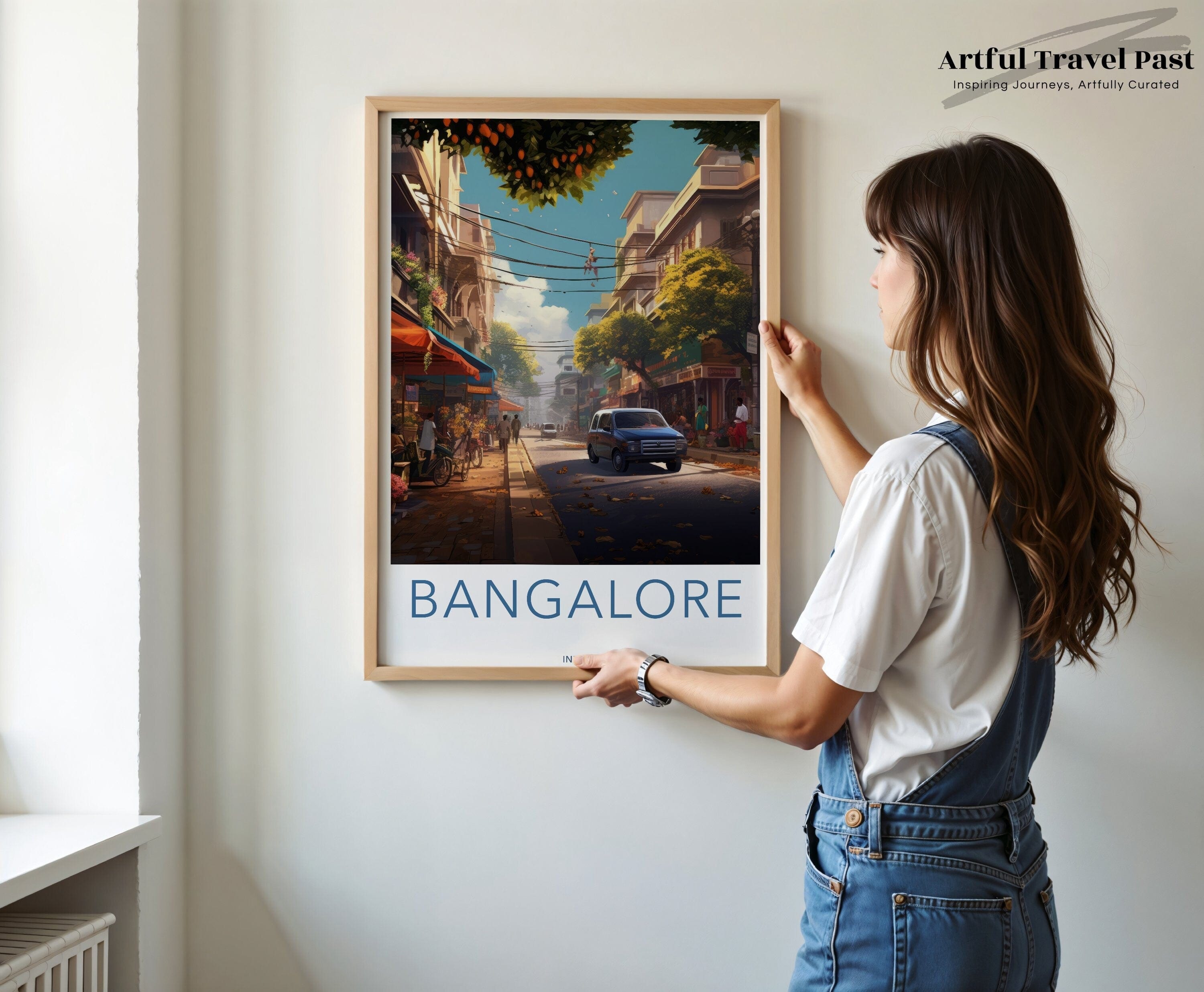 Wall Art Bangalore Poster | India Wall Art | South Asia Decor