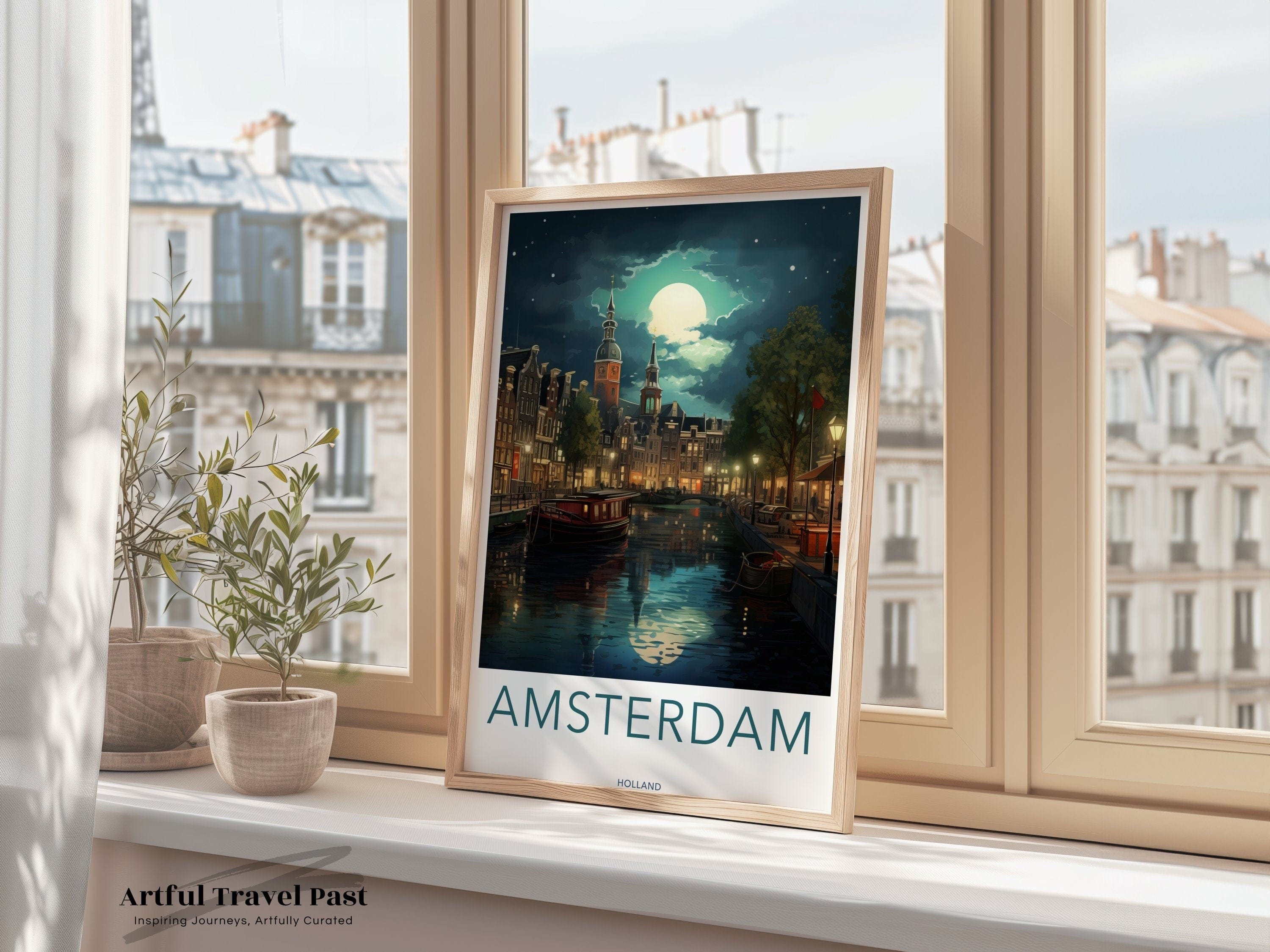 Wall Art Amsterdam Poster | Netherlands Wall Art | Europe Decor