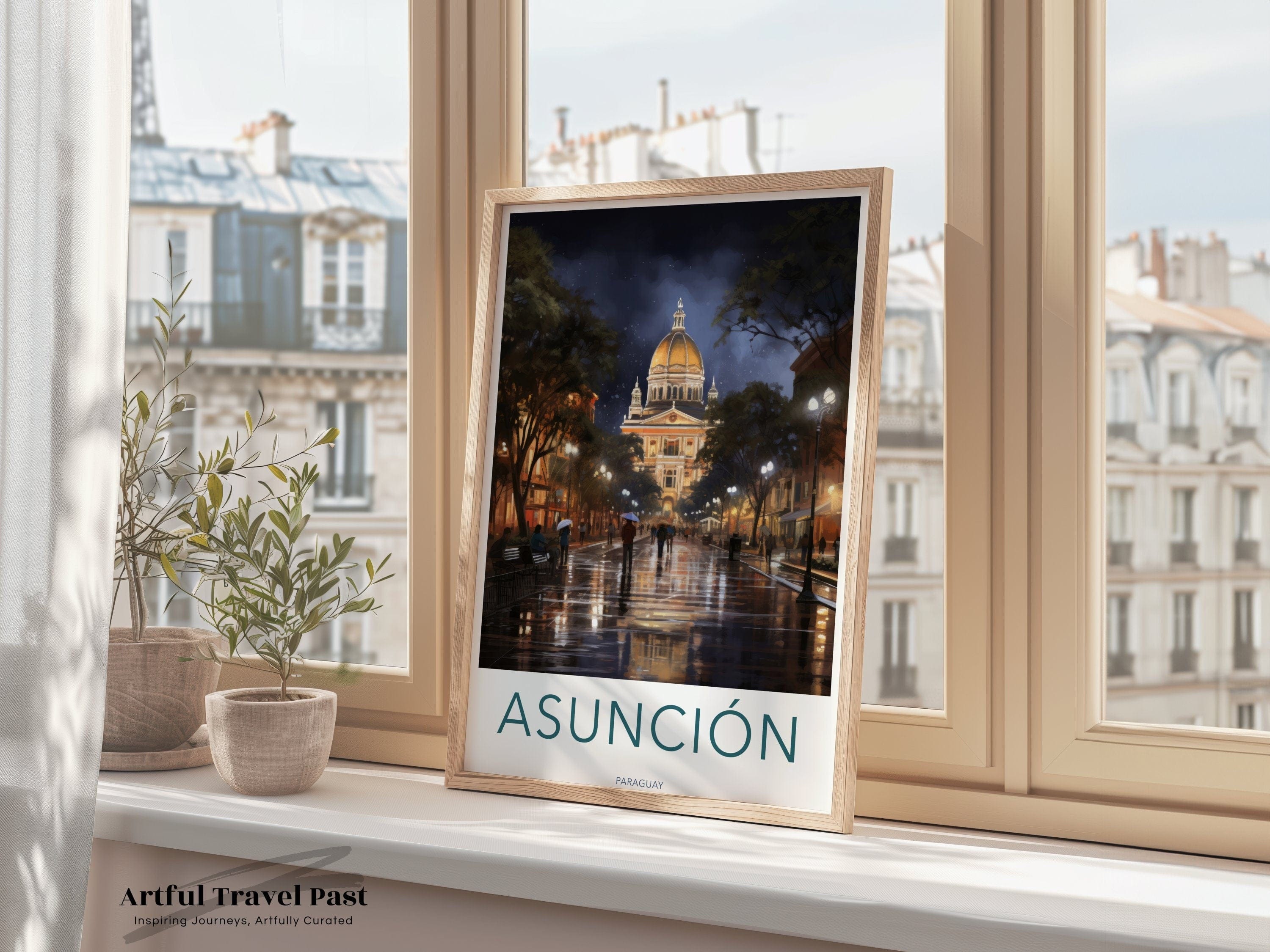 Wall Art Asunción Poster | Paraguay Wall Art | South America Decor