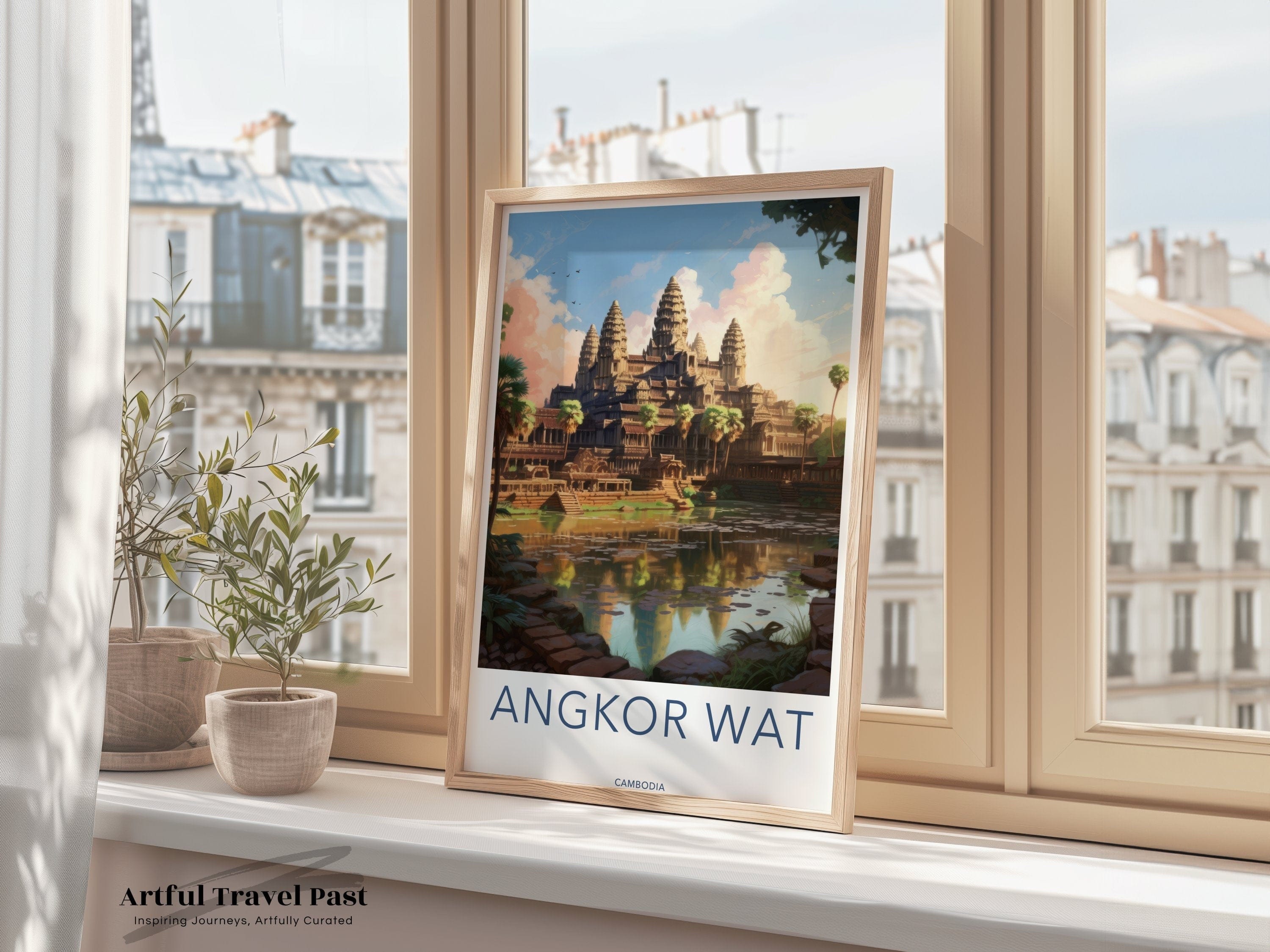 Wall Art Angkor Wat Poster | Cambodia Wall Art | Asia Decor