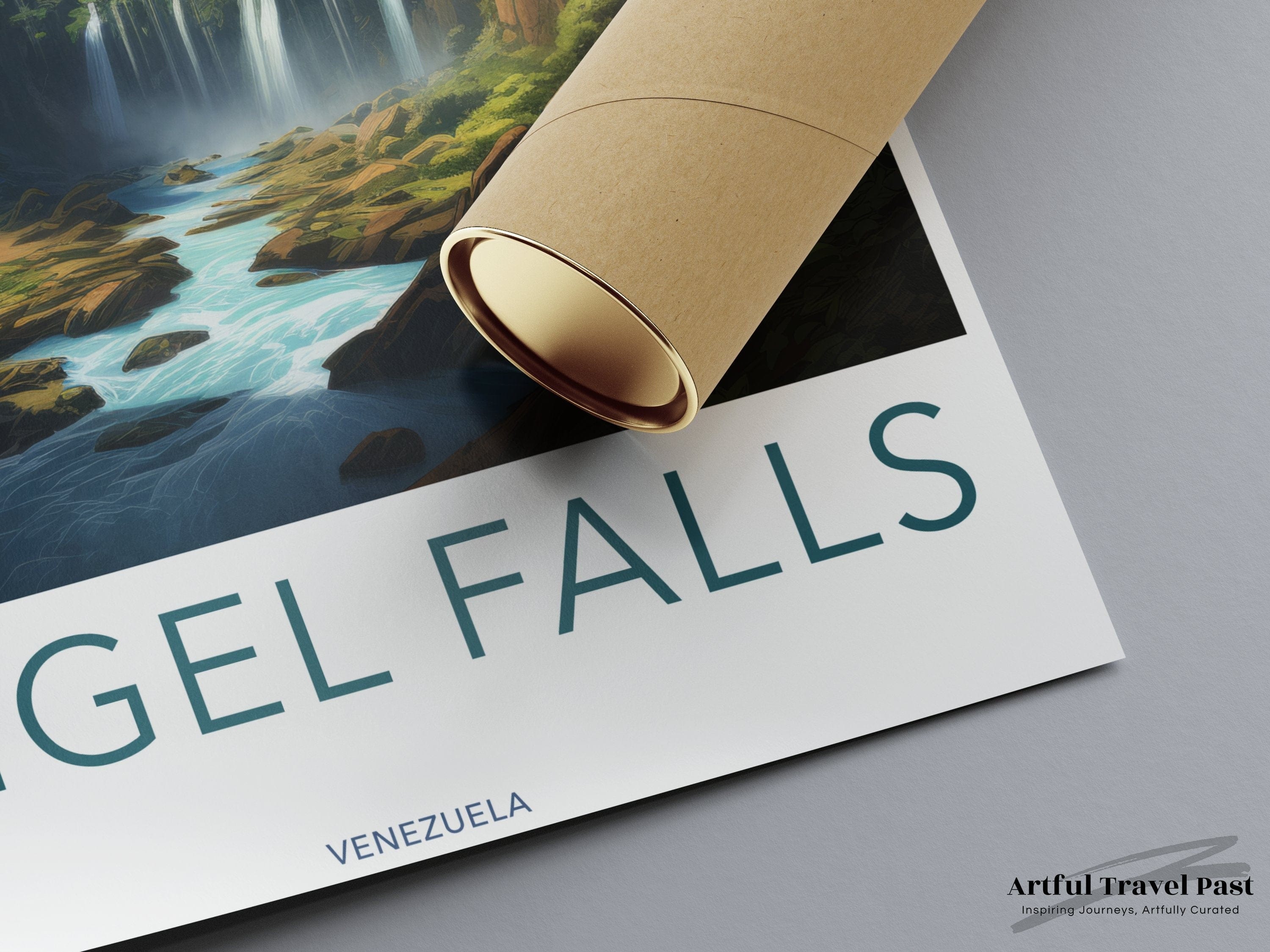 Wall Art Angel Falls Poster | Venezuela Wall Art | Latin America Decor