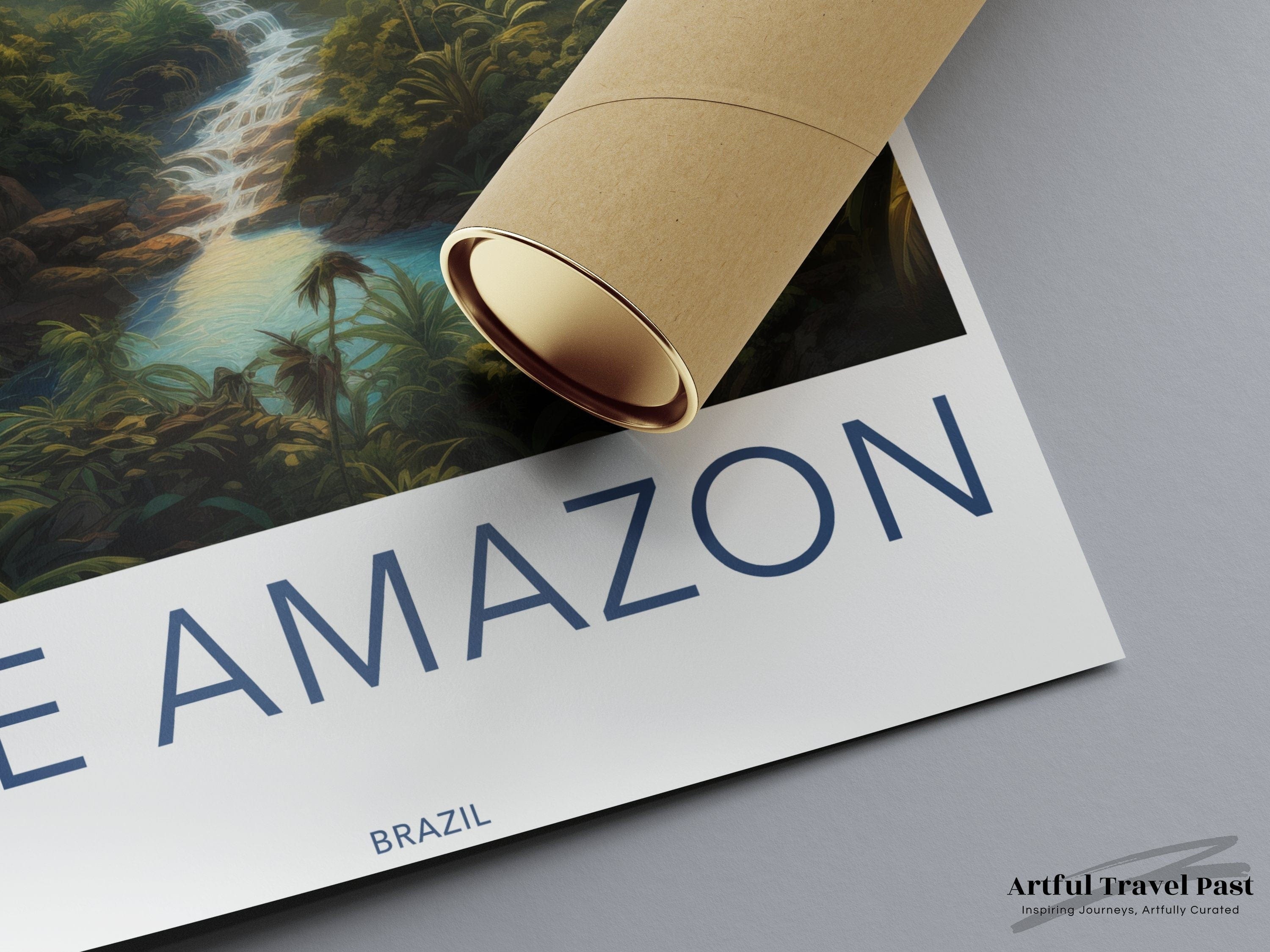 Wall Art Amazon Rainforest Poster | Jungle Sunset | Brazil Wall Art