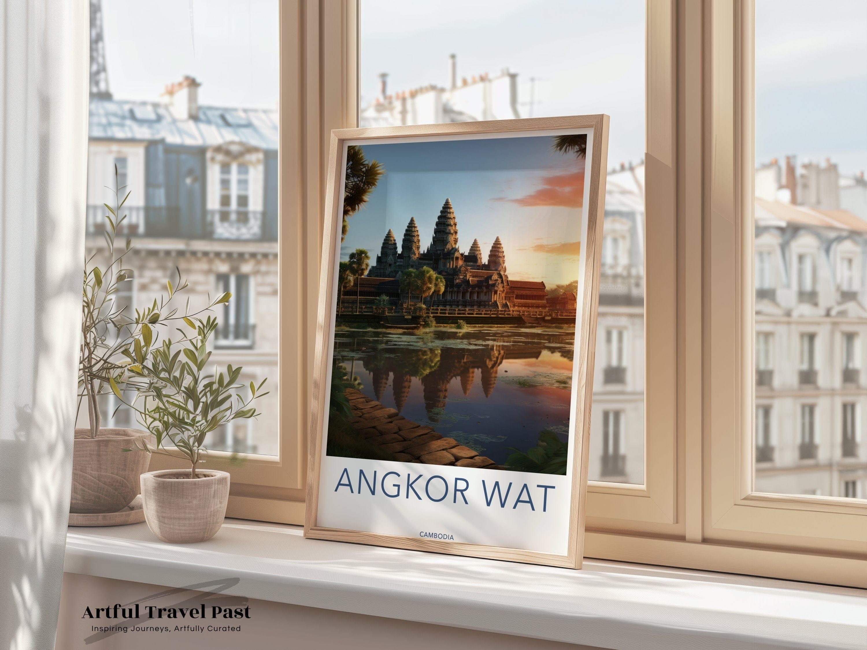 Wall Art Angkor Wat Poster | Cambodia Wall Art | Asia Decor