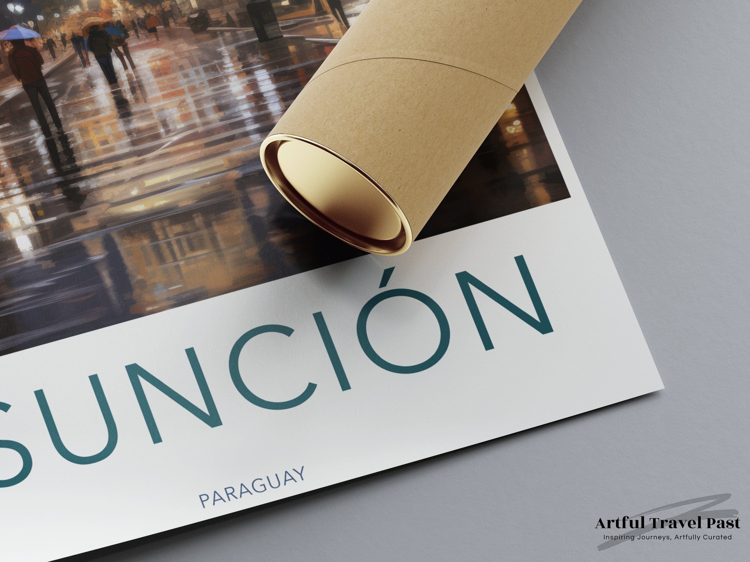 Wall Art Asunción Poster | Paraguay Wall Art | South America Decor