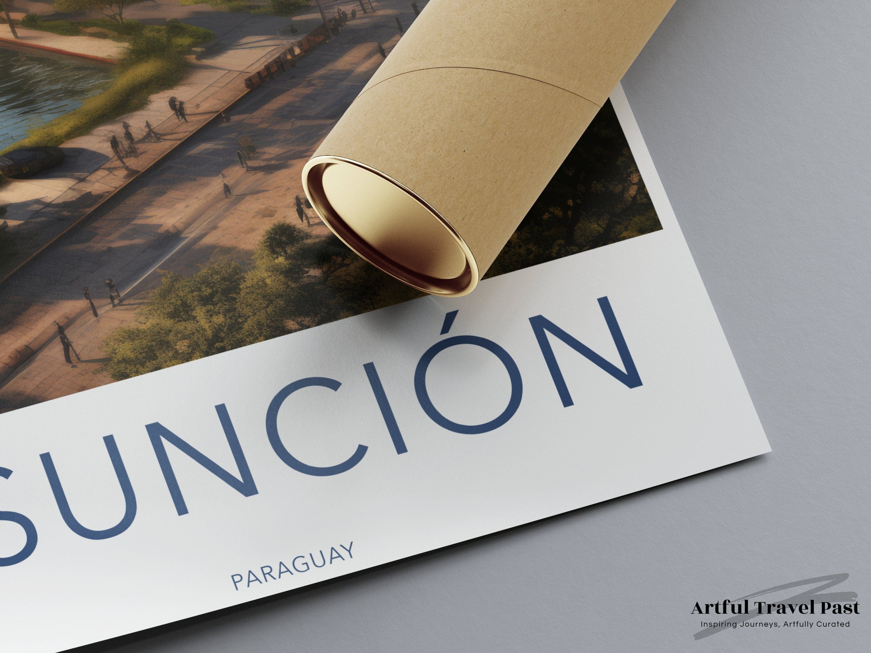 Wall Art Asunción Poster | Paraguay Wall Art | South America Decor