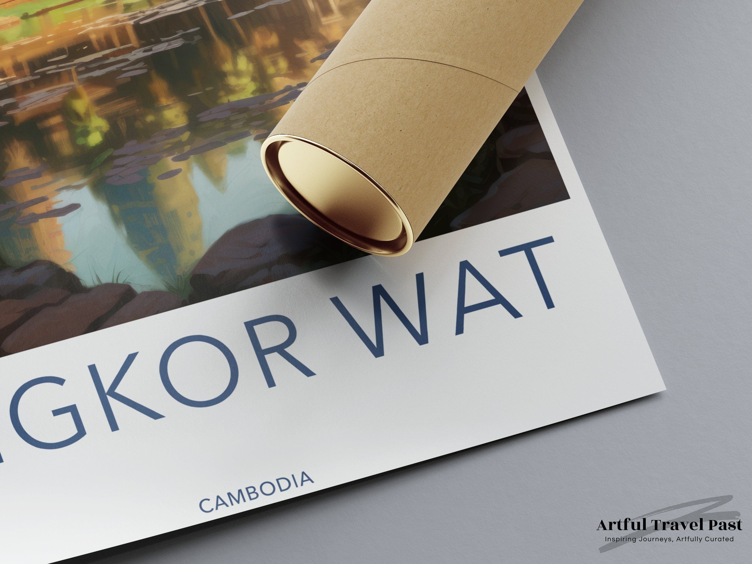 Wall Art Angkor Wat Poster | Cambodia Wall Art | Asia Decor