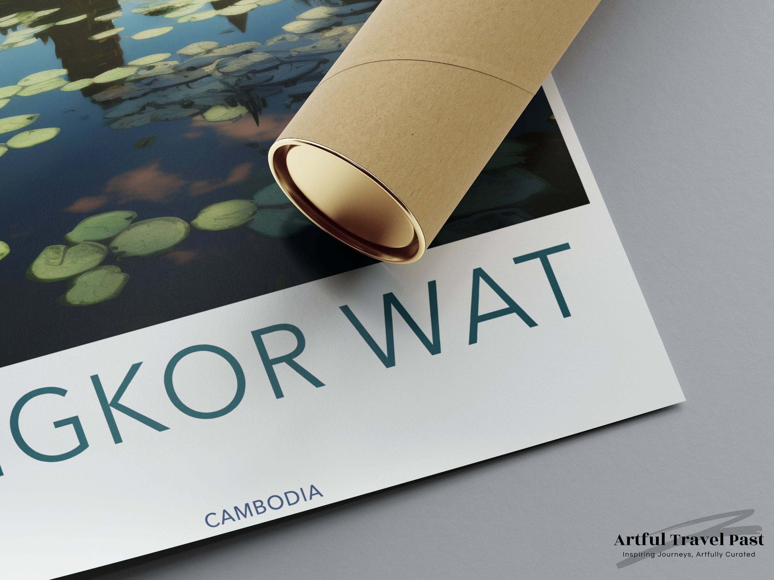 Wall Art Angkor Wat Poster | Cambodia Wall Art | Southeast Asia Decor