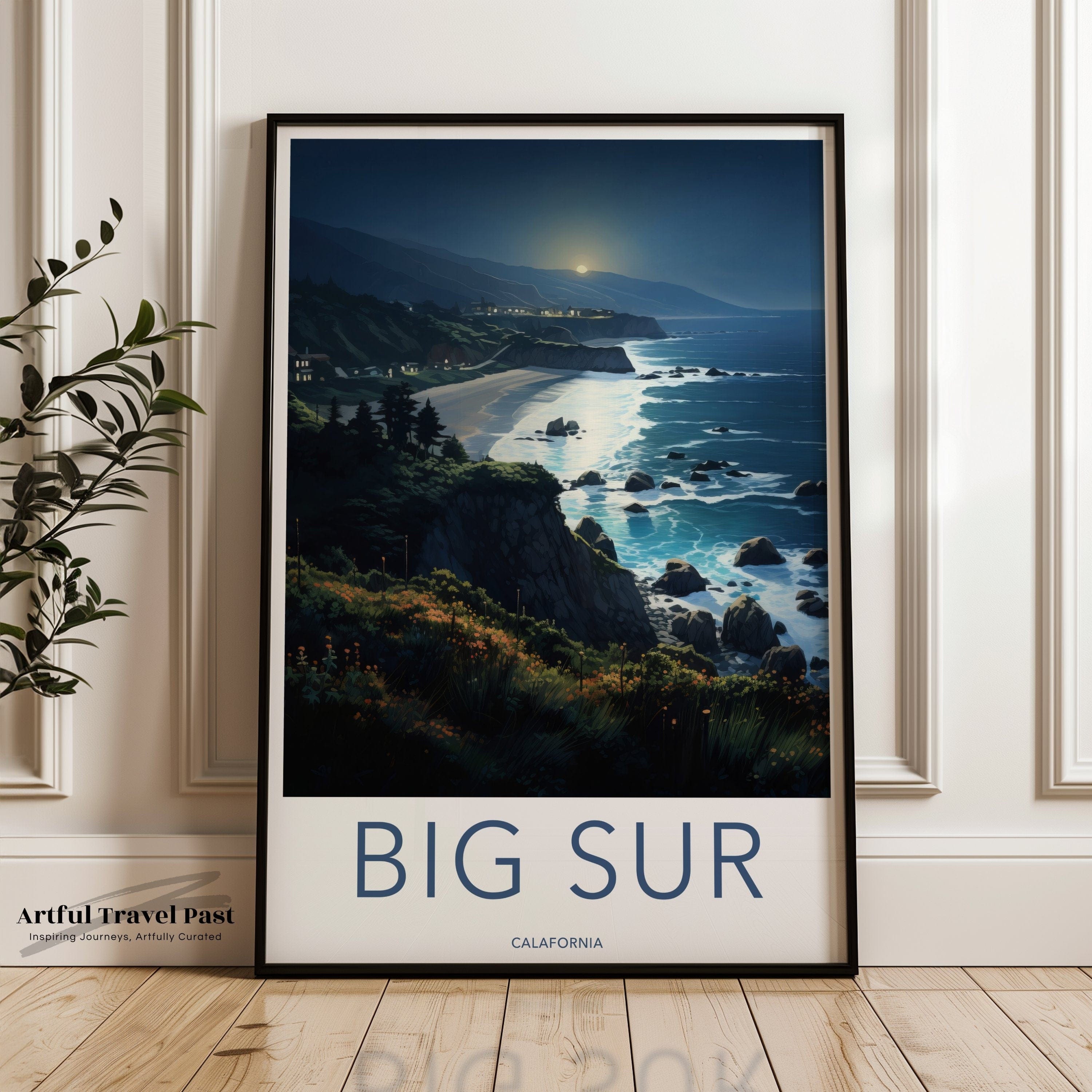 Wall Art Big Sur Poster | California Wall Art | USA Decor